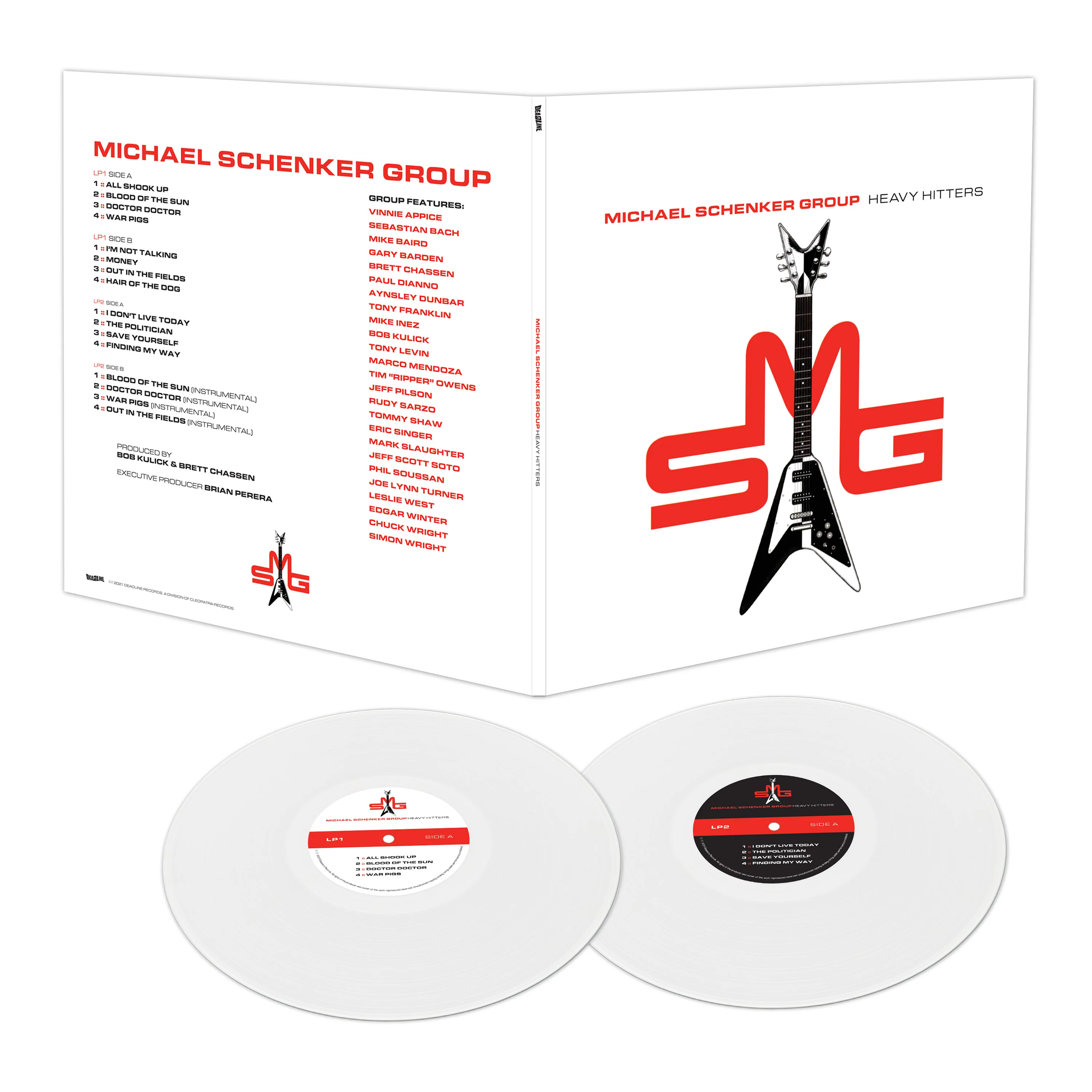 Michael Schenker Group - Heavy Hitters (Limited Edition White Double Vinyl) - Image 2