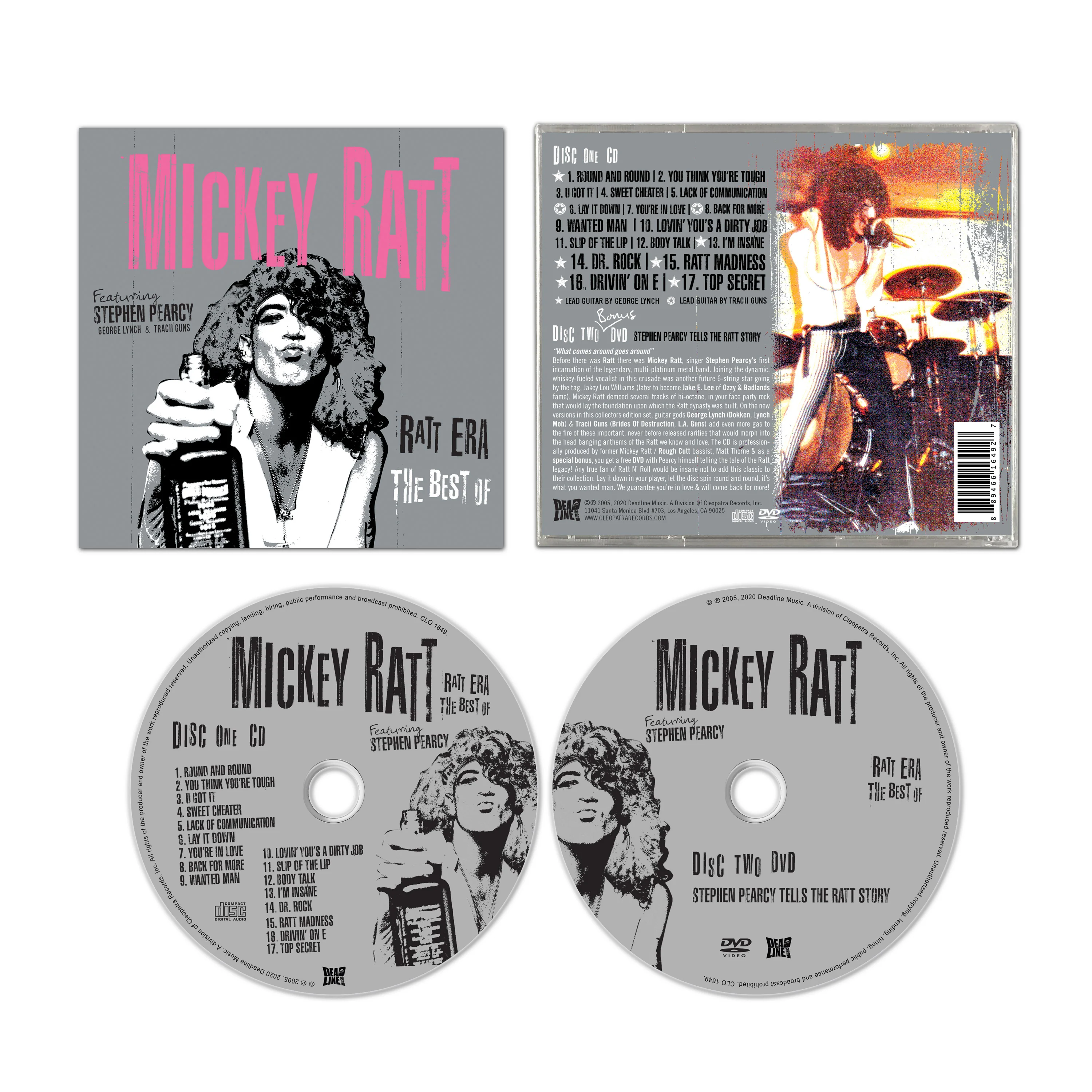 Mickey Ratt Featuring Stephen Pearcy - Ratt Era - The Best Of (CD + DVD) - Image 2