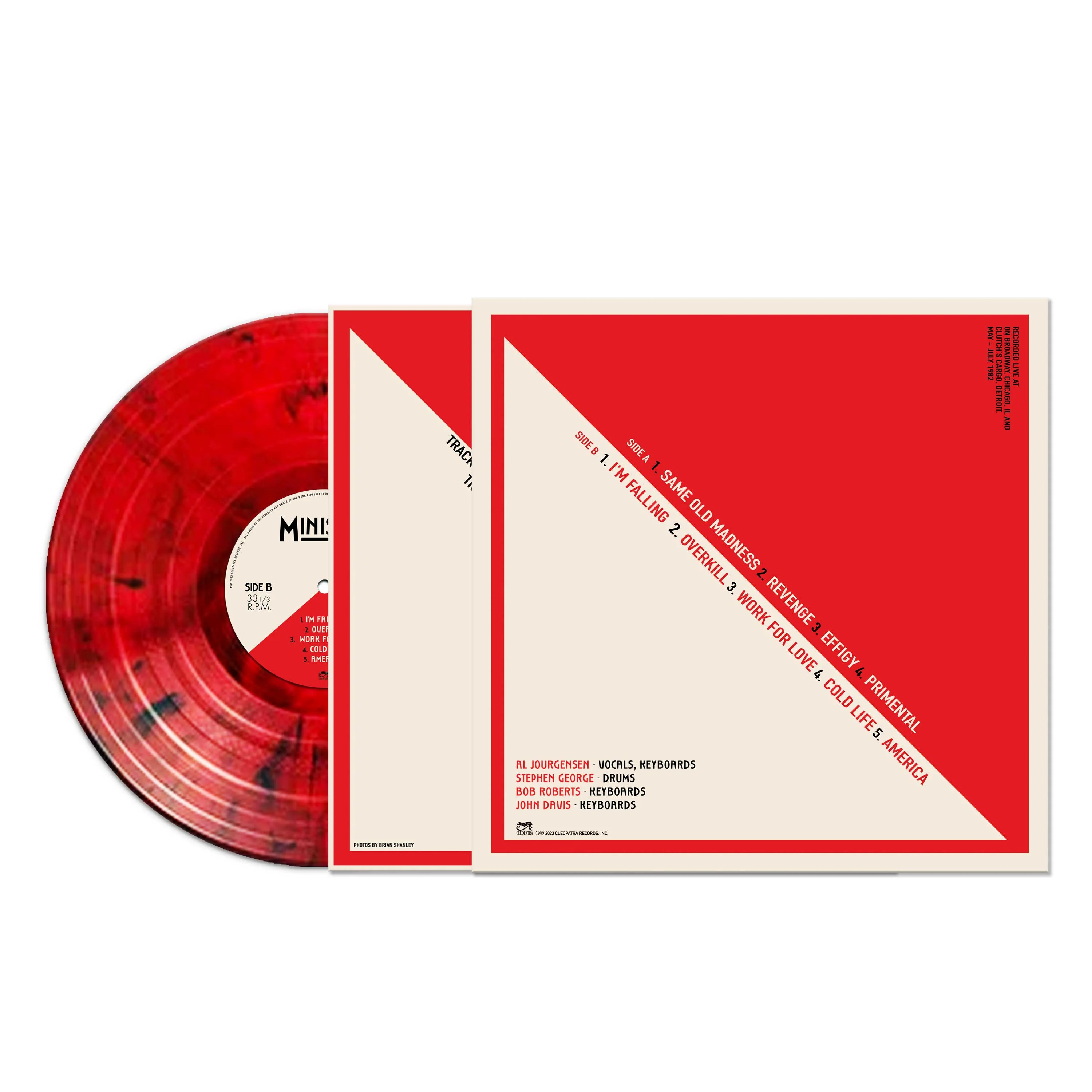 Ministry - Chicago - Detroit 1982 (Red-Black Marble Vinyl) - Image 2