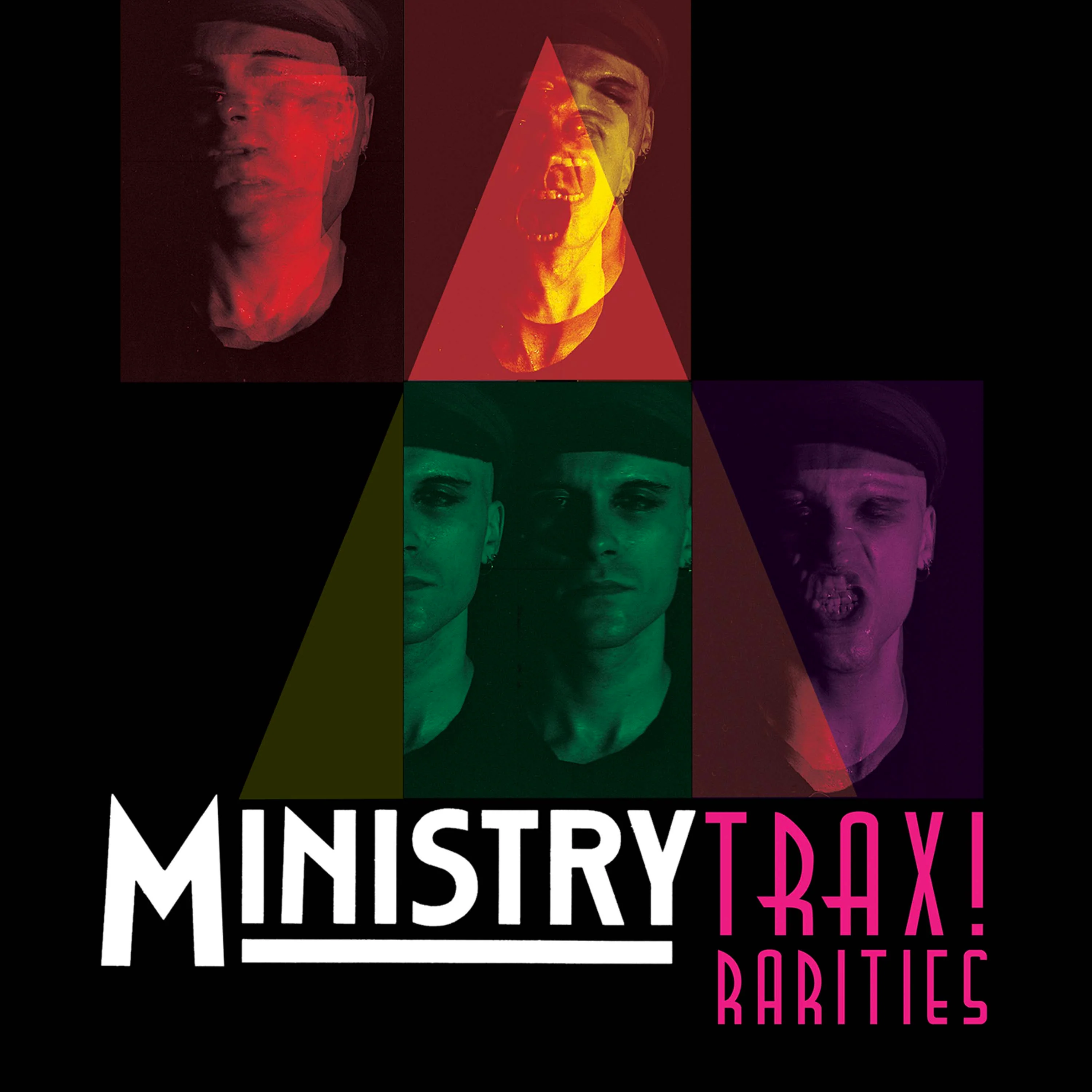 Ministry - Trax! Rarities (Limited Edition Magenta-Black-White Splatter Double Vinyl) - Image 3