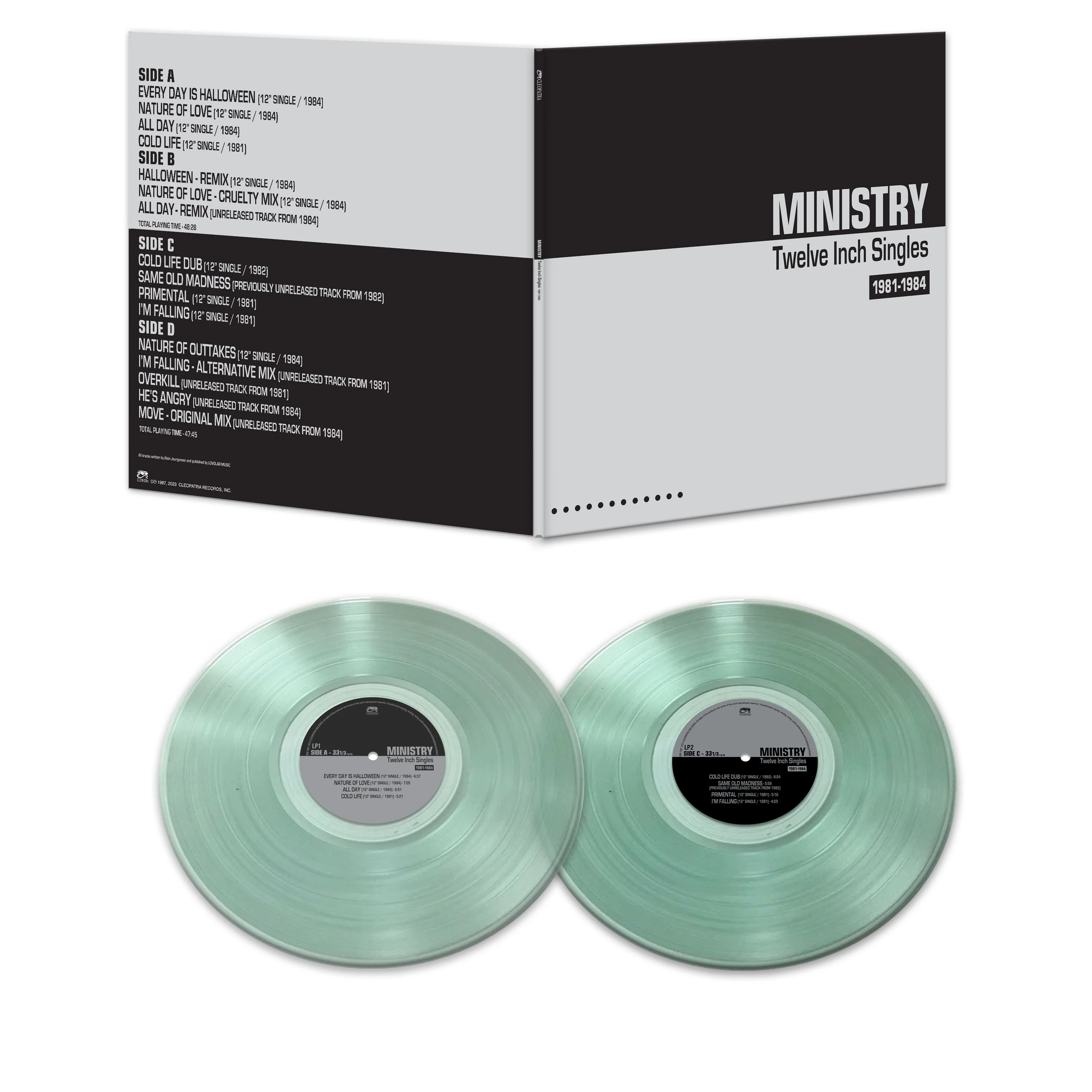 Ministry - Twelve Inch Singles 1981-1984  (Coke Bottle Green Double Vinyl LP) - Image 2