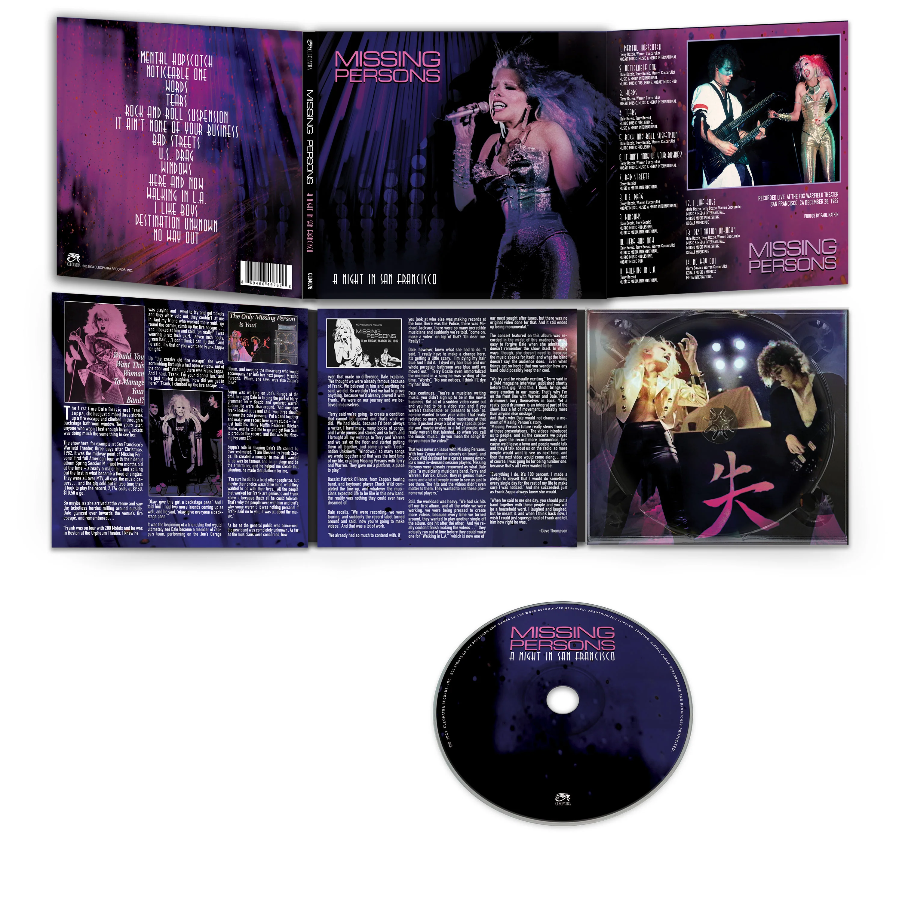 Missing Persons - A Night in San Francisco (CD) - Image 3