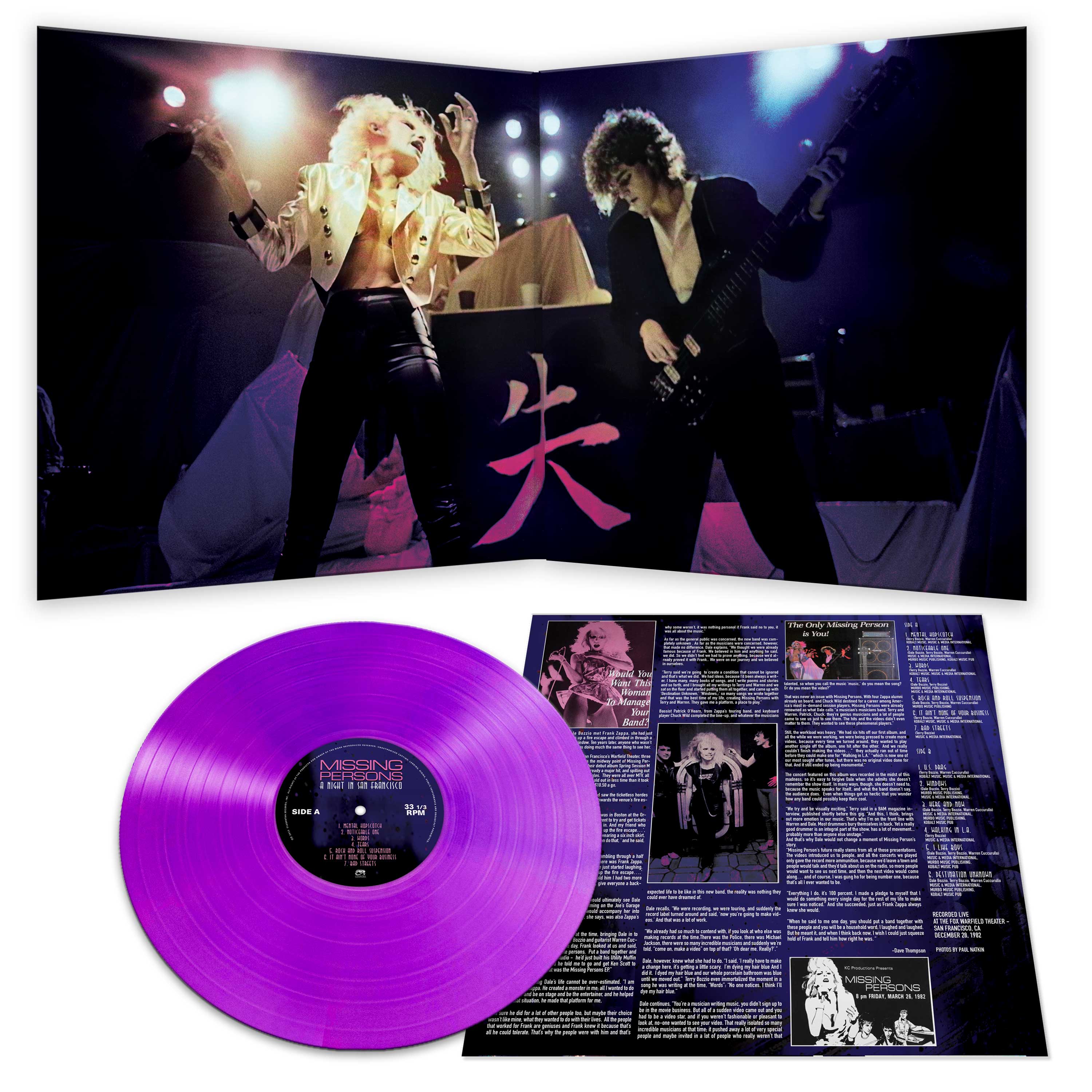 Missing Persons - A Night in San Francisco (Purple Vinyl) - Image 3