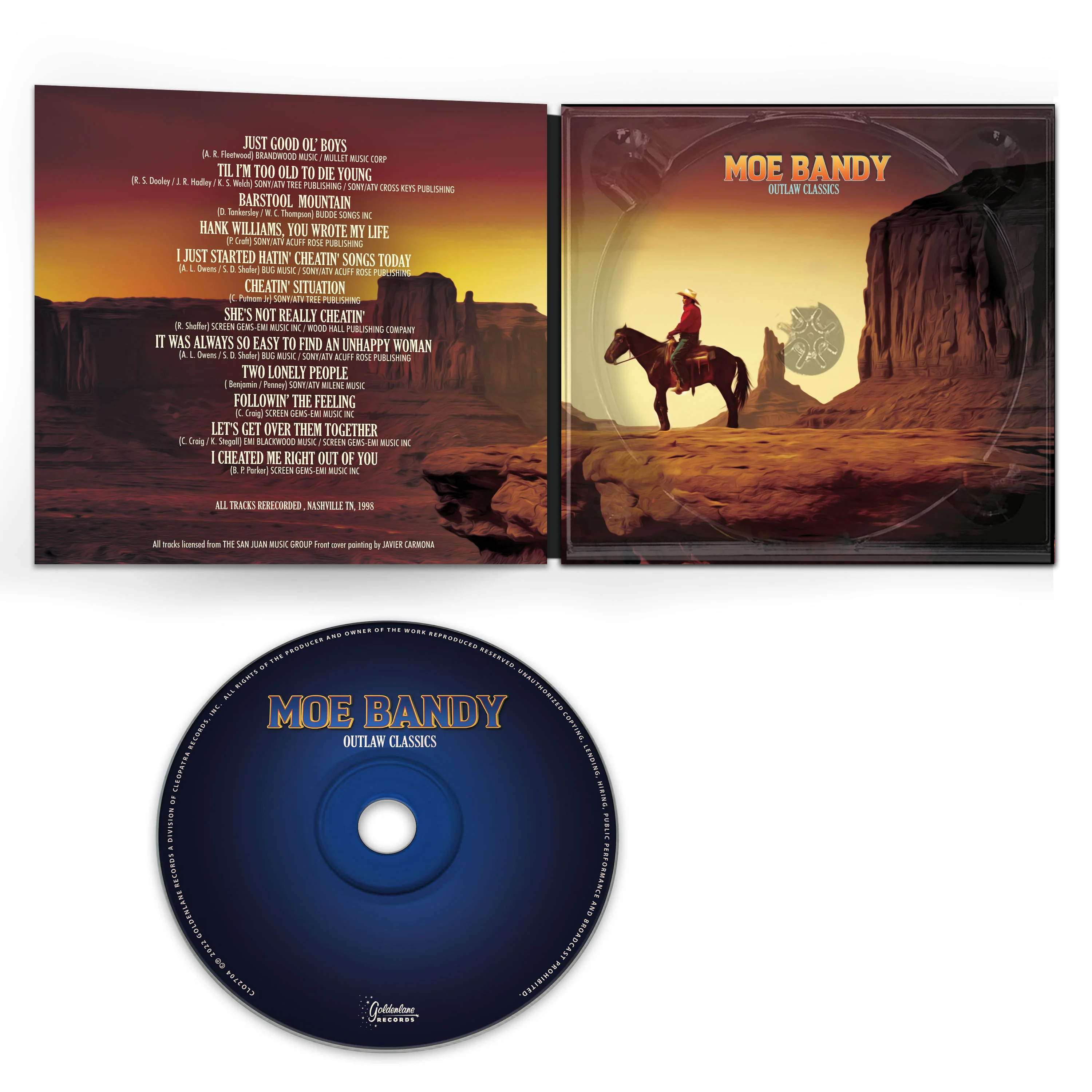 Moe Bandy - Outlaw Classics (CD Digipak) - Image 2