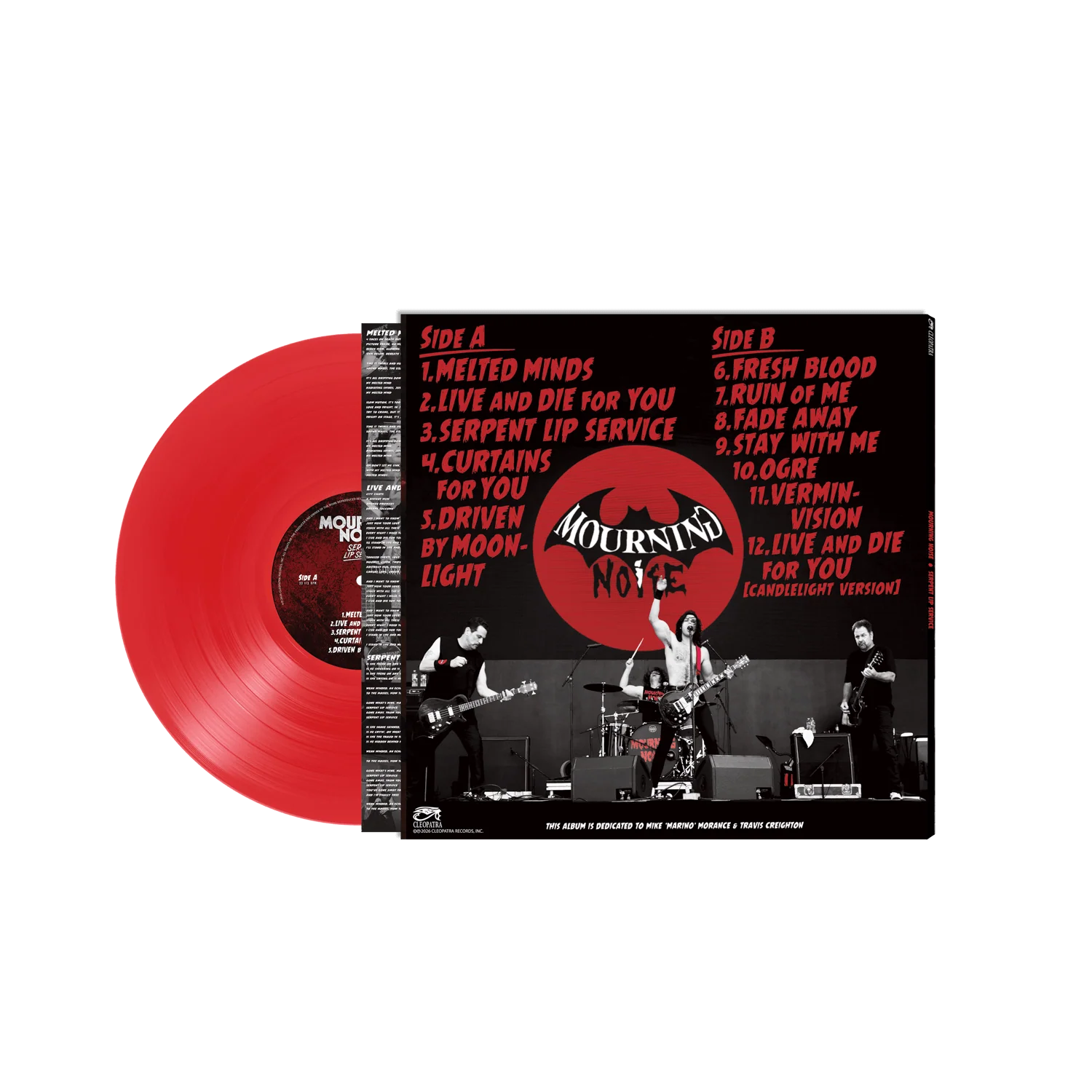 Mourning Noise - Serpent Lip Service (Vinyl LP + White T-Shirt Bundle) - Image 3