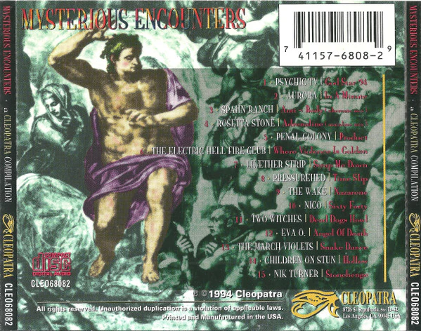 Mysterious Encounters (CD)Leather Strip Eva O. The Wake Rosetta Stone Spahn Ranch - Image 2
