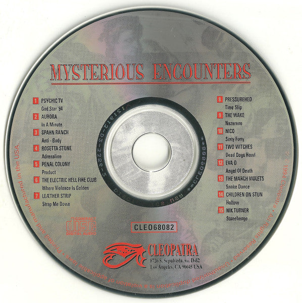 Mysterious Encounters (CD)Leather Strip Eva O. The Wake Rosetta Stone Spahn Ranch - Image 3