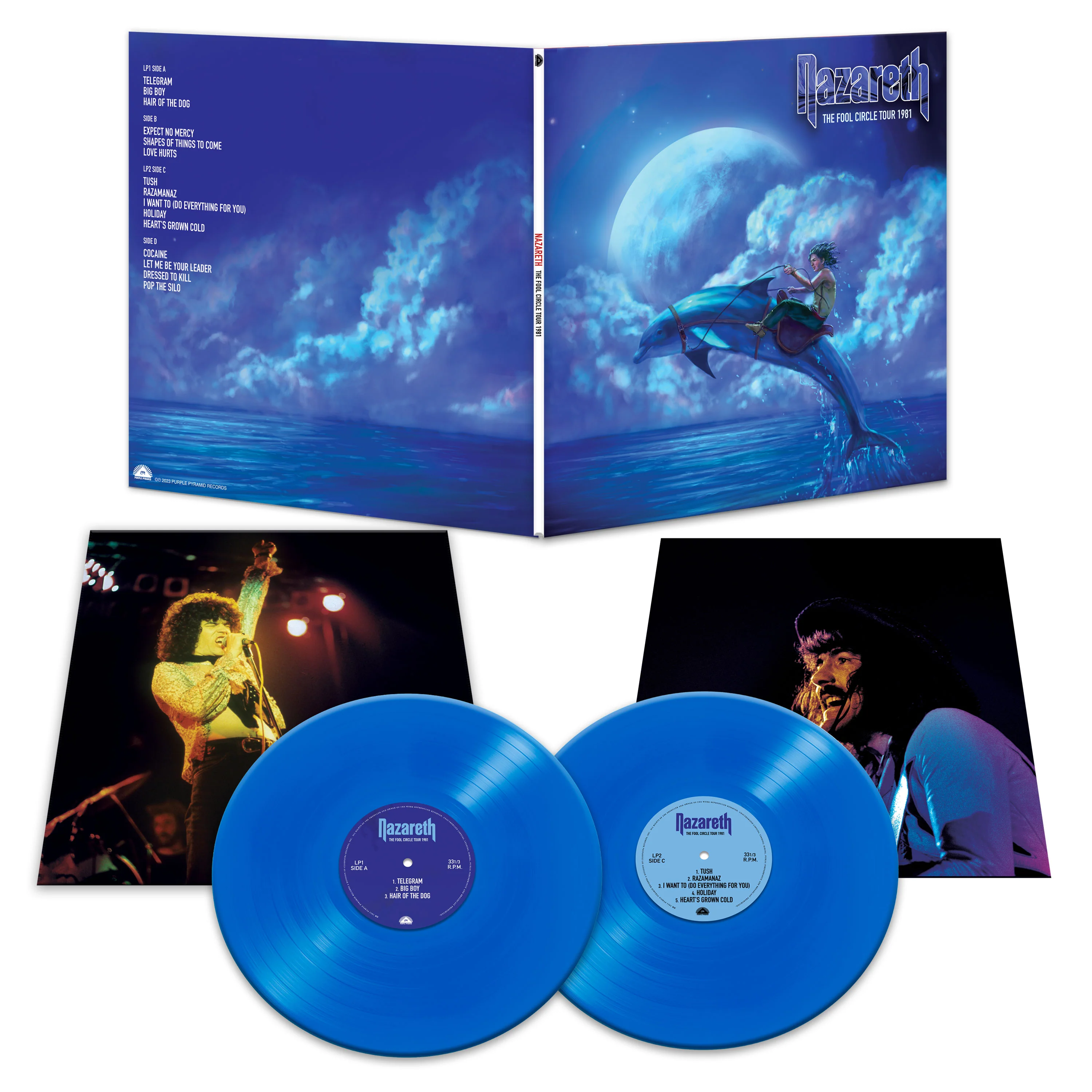 Nazareth - The Fool Circle Tour 1981 (Blue Double Vinyl) - Image 2