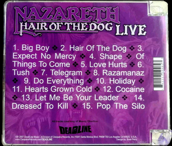 Nazareth - Hair Of The Dog Live (CD) - Image 2