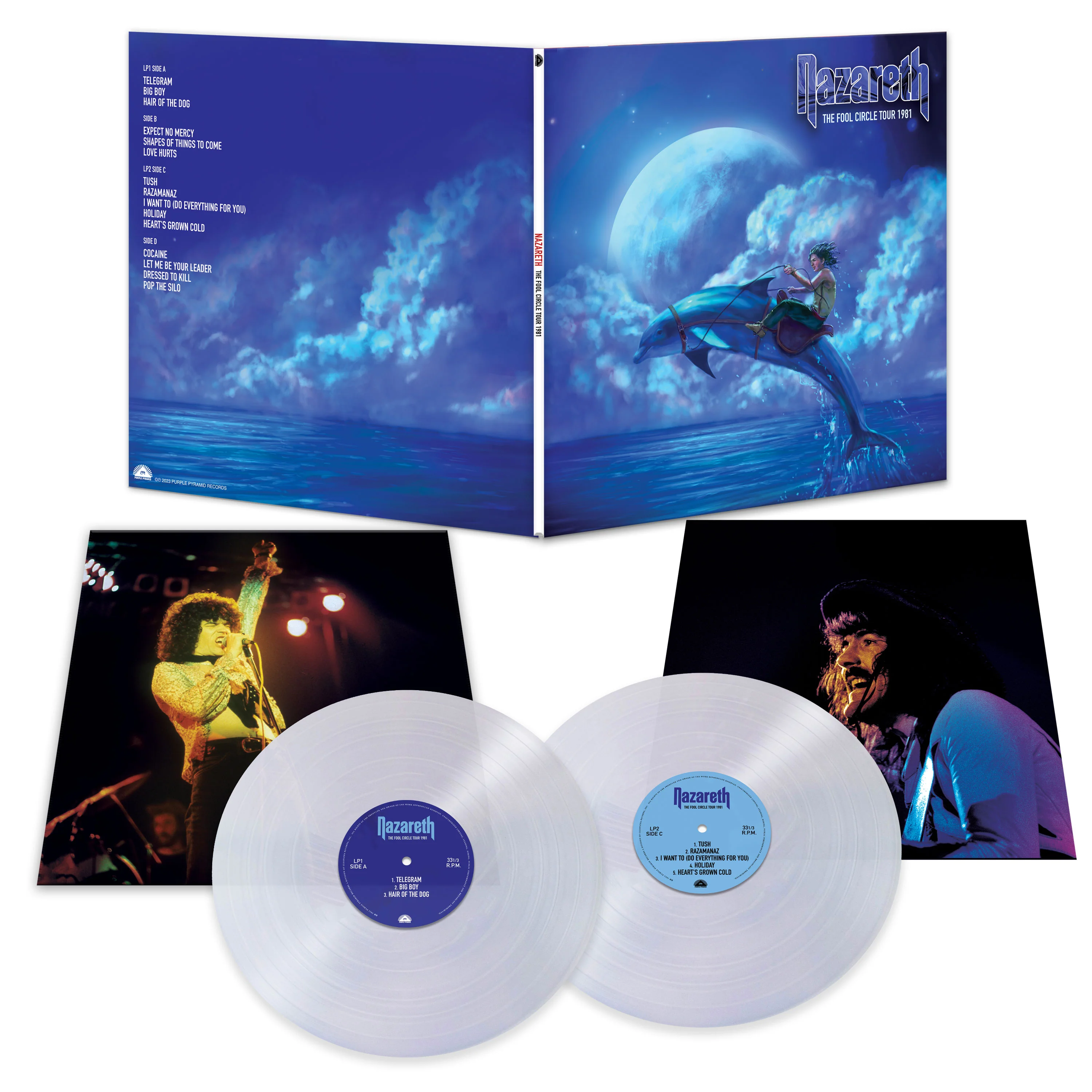 Nazareth - The Fool Circle Tour 1981 (Clear Double Vinyl) - Image 2