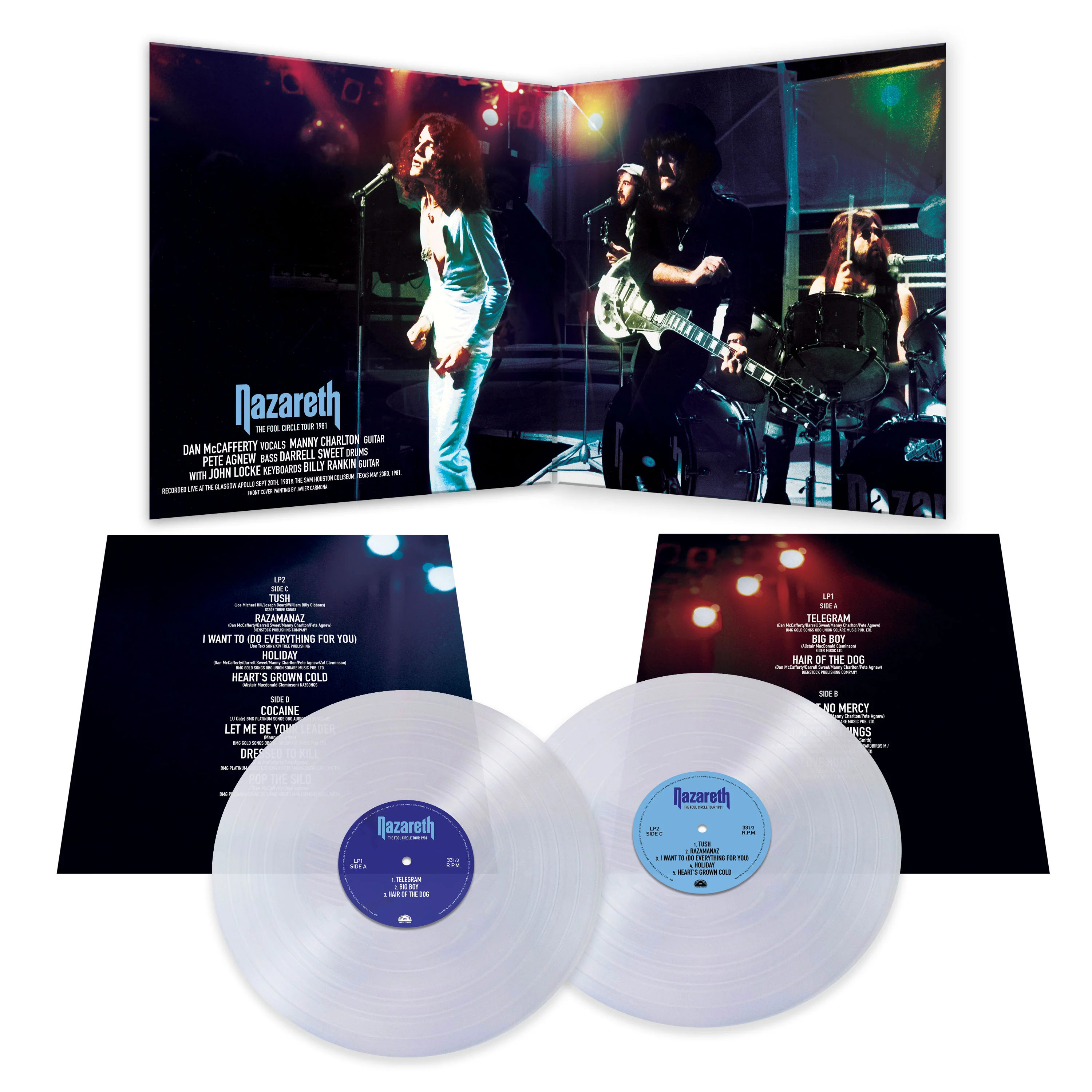 Nazareth - The Fool Circle Tour 1981 (Clear Double Vinyl) - Image 3