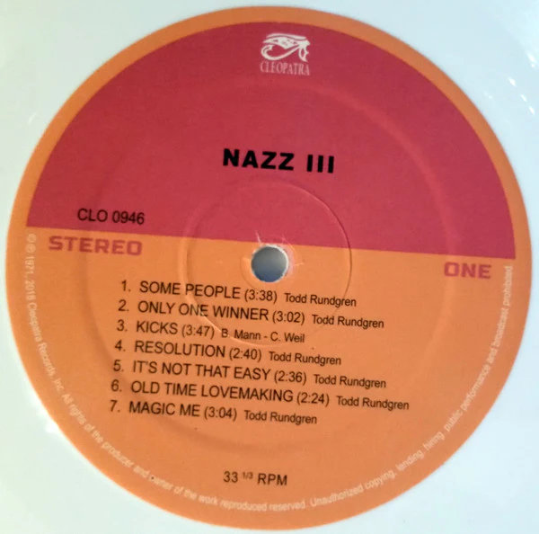 Nazz - III (Limited Edition White Vinyl) - Image 3