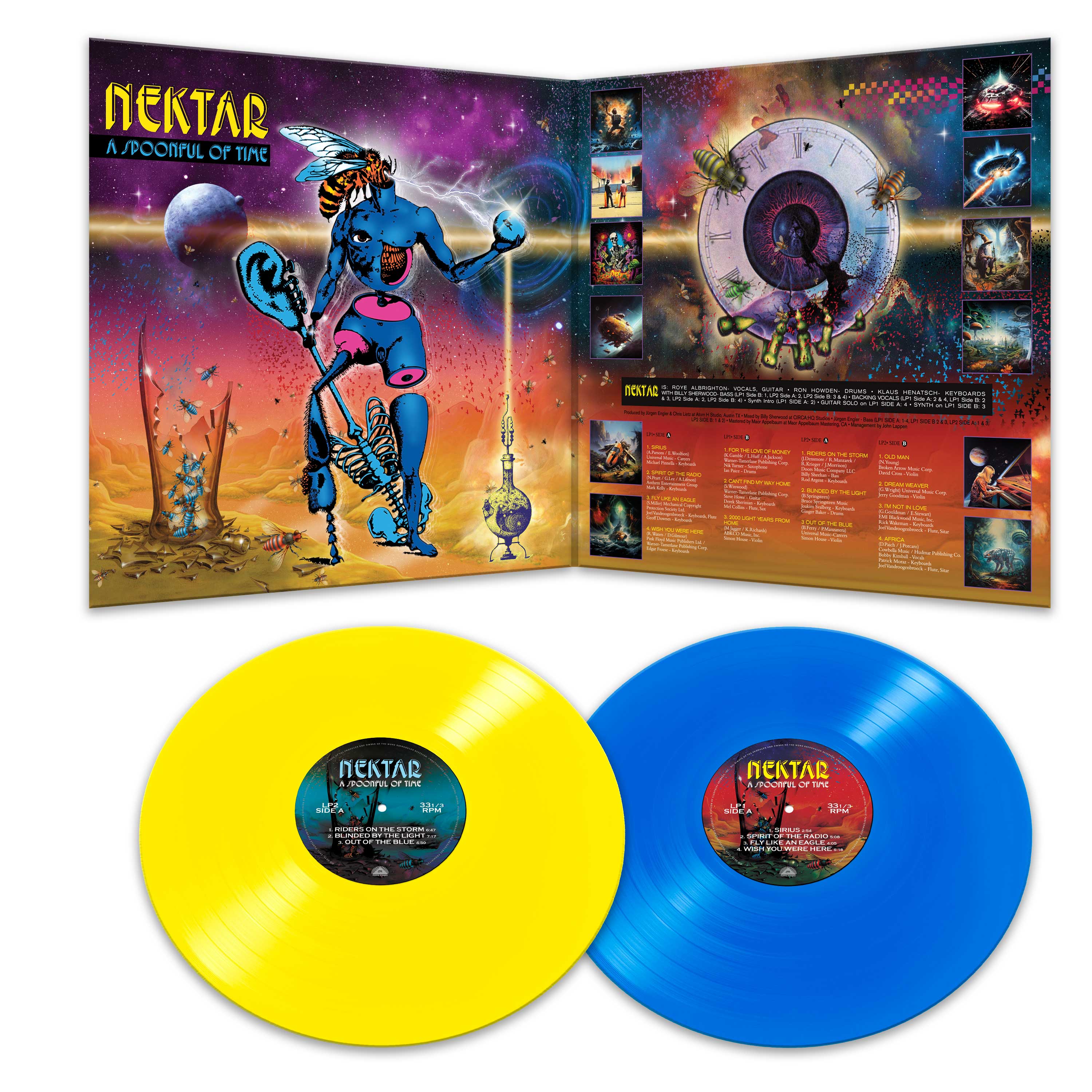 Nektar - A Spoonful of Time (Blue-Yellow Double Vinyl) - Image 3