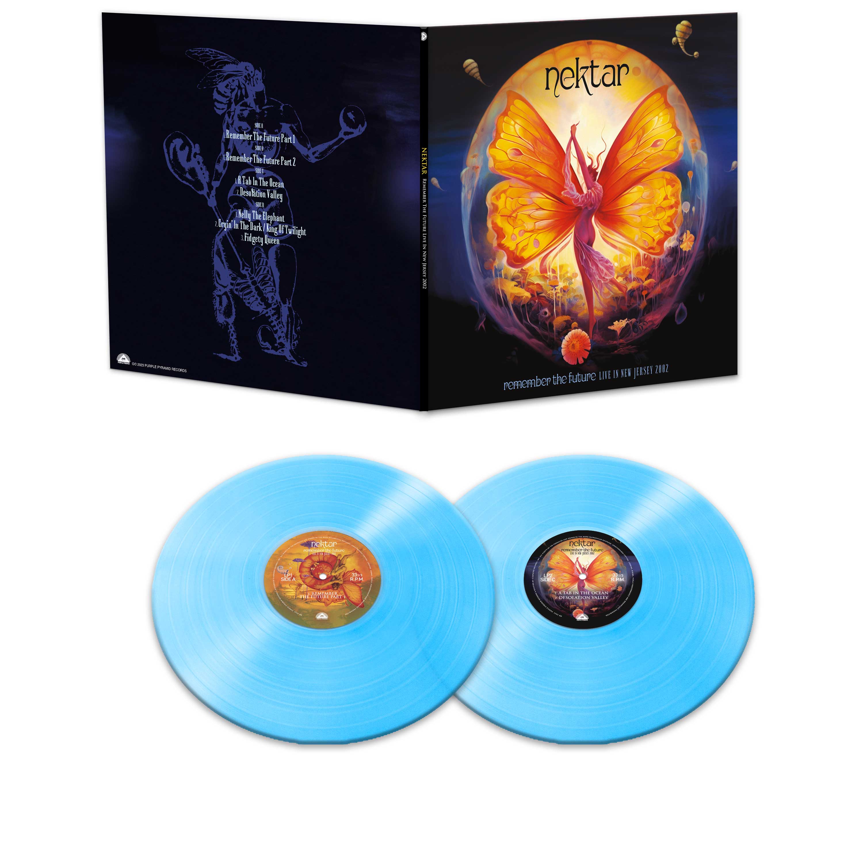 Nektar – Remember The Future Live In New Jersey 2002 (Crystal Blue Double Vinyl) - Image 2