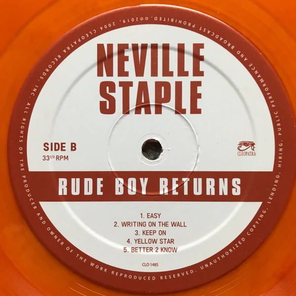 Neville Staple - Rude Boy Returns (Limited Edition Orange Vinyl) - Image 5