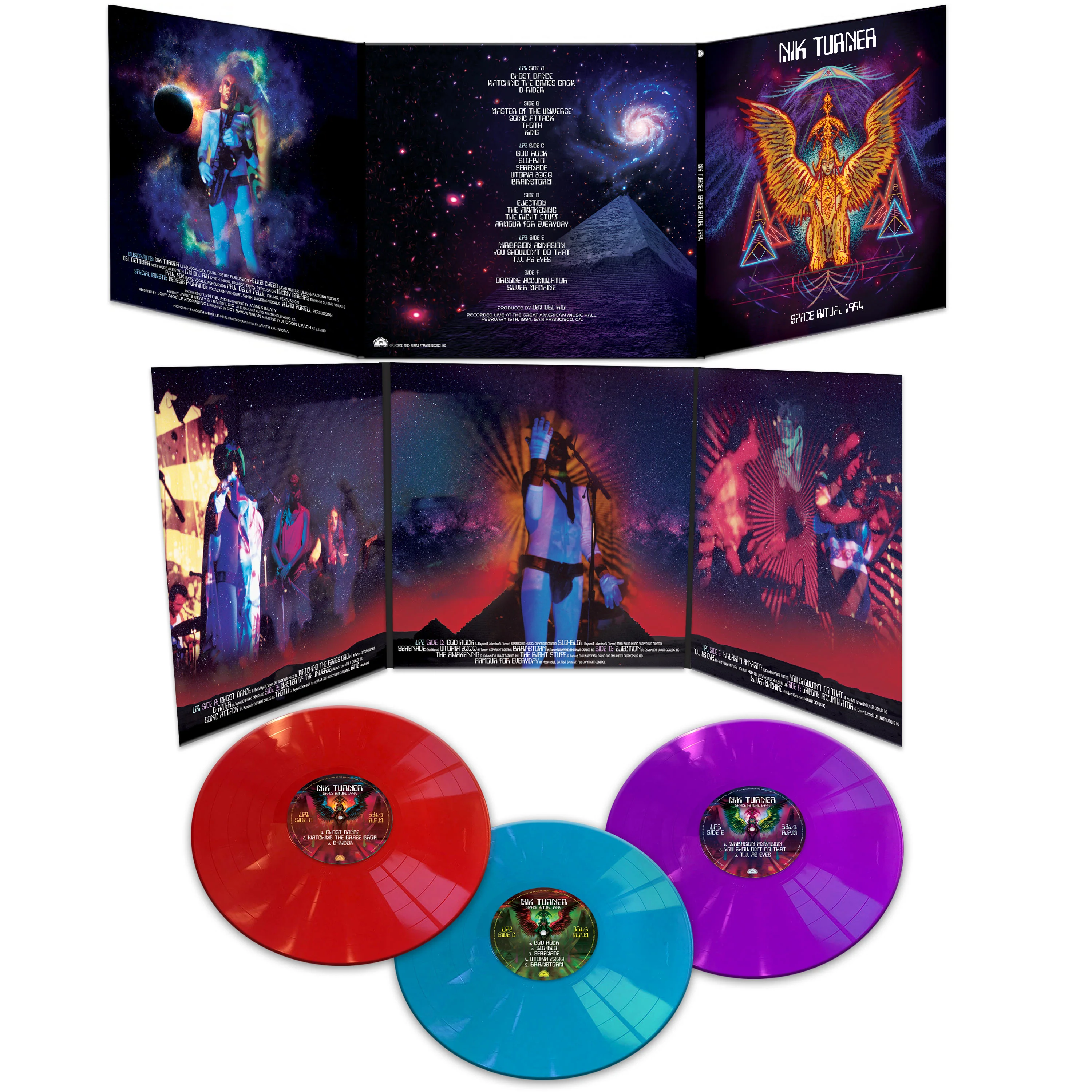 Nik Turner - Space Ritual 1994 (3 Vinyl - Red-Blue-Purple) - Image 3