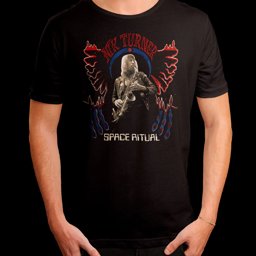 Nik Turner - Space Ritual Psychedelic Warlord Sax (Shirt) - Image 3