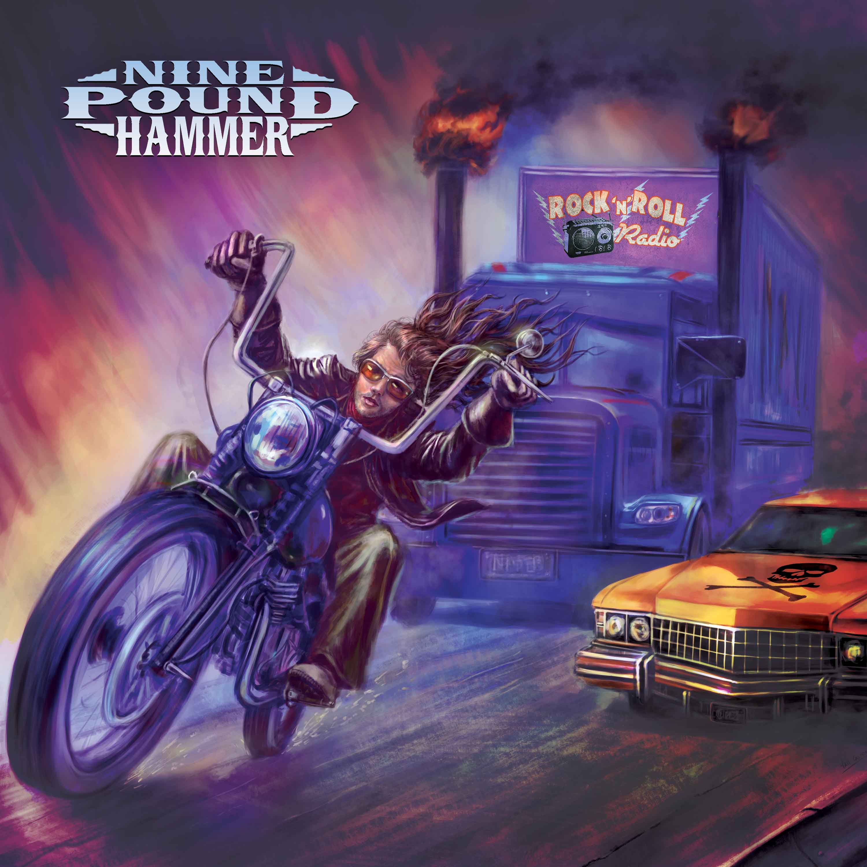 Nine Pound Hammer - Rock 'N' Roll Radio (Purple Vinyl) - Image 3