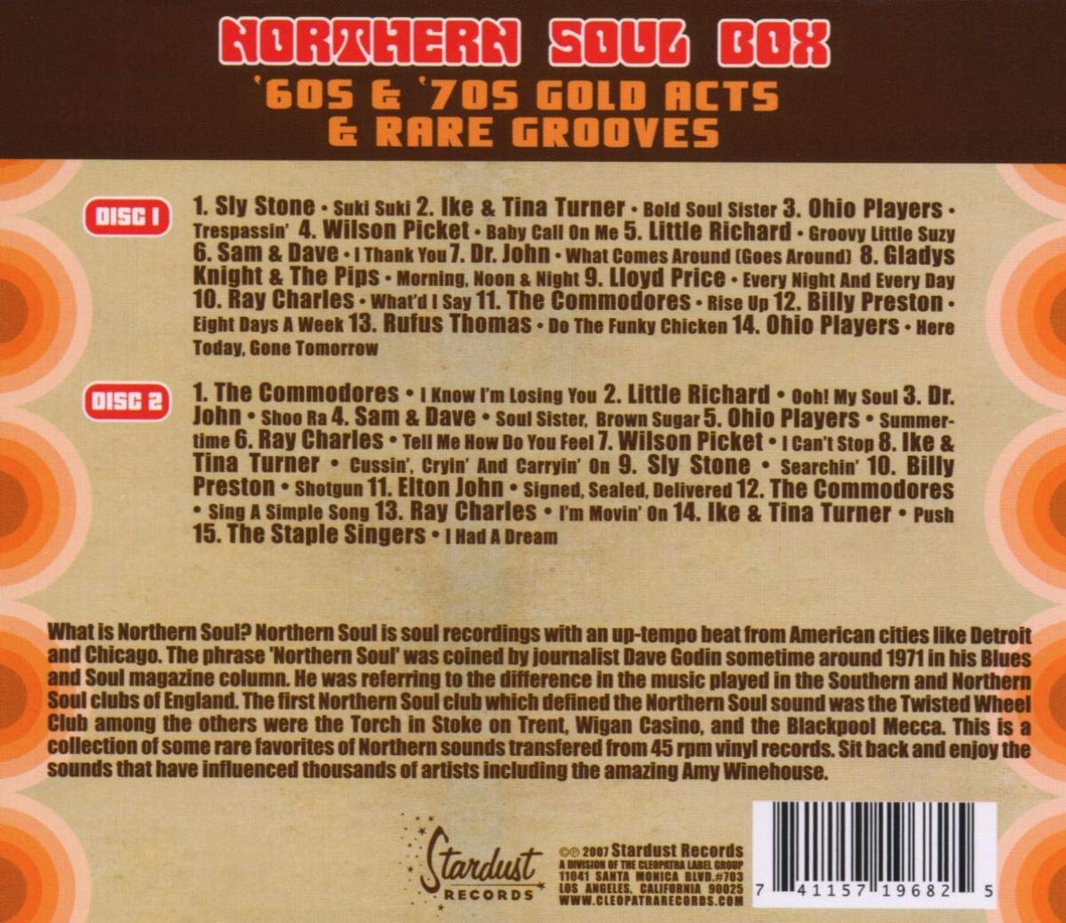 Northern Soul Box - '60s & '70s Gold Acts & Rare Grooves (2 CD)Sly Stone Pips Tina Turner Commodores & More - Image 2