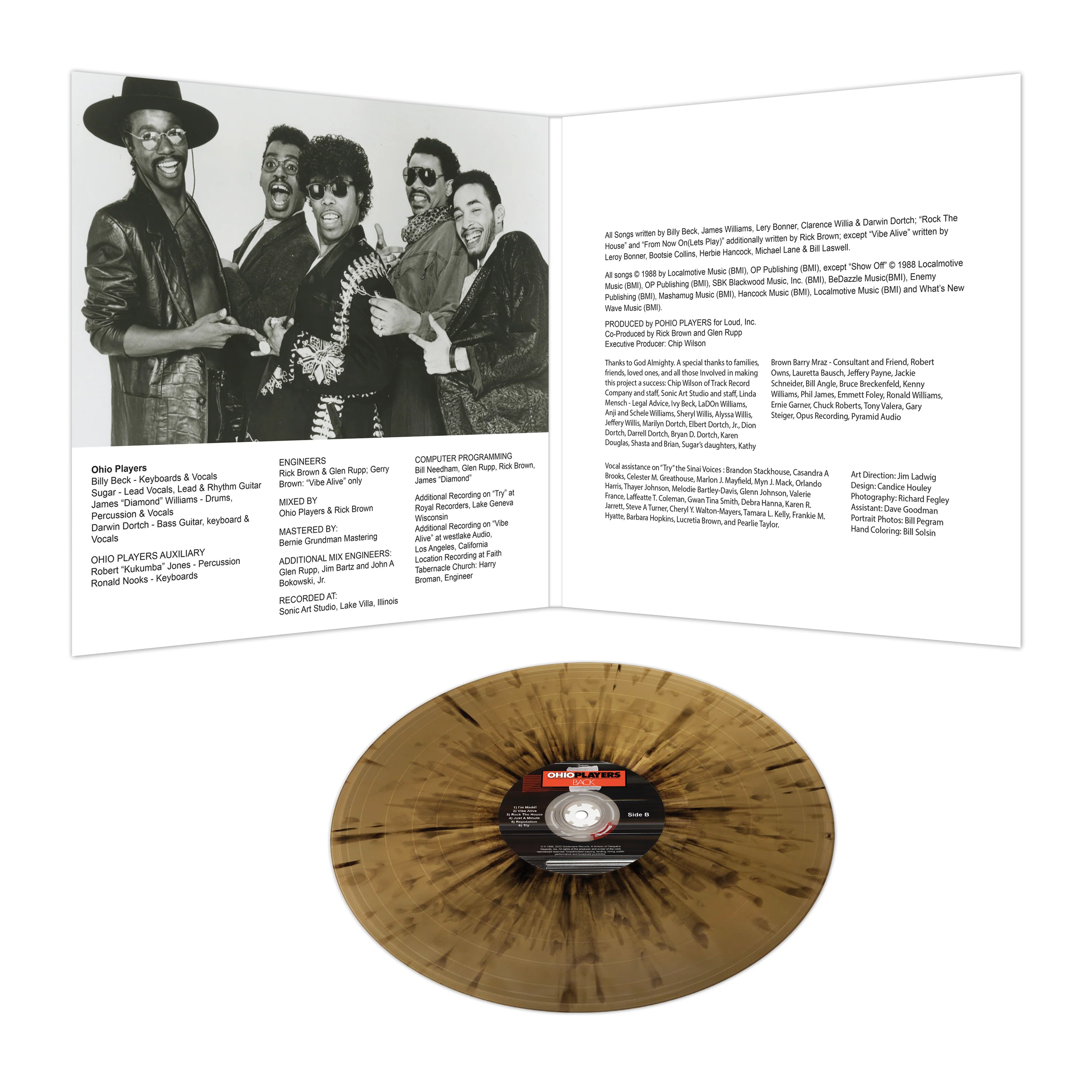 Ohio Players - Back (Black-Gold Splatter Vinyl) - Image 3