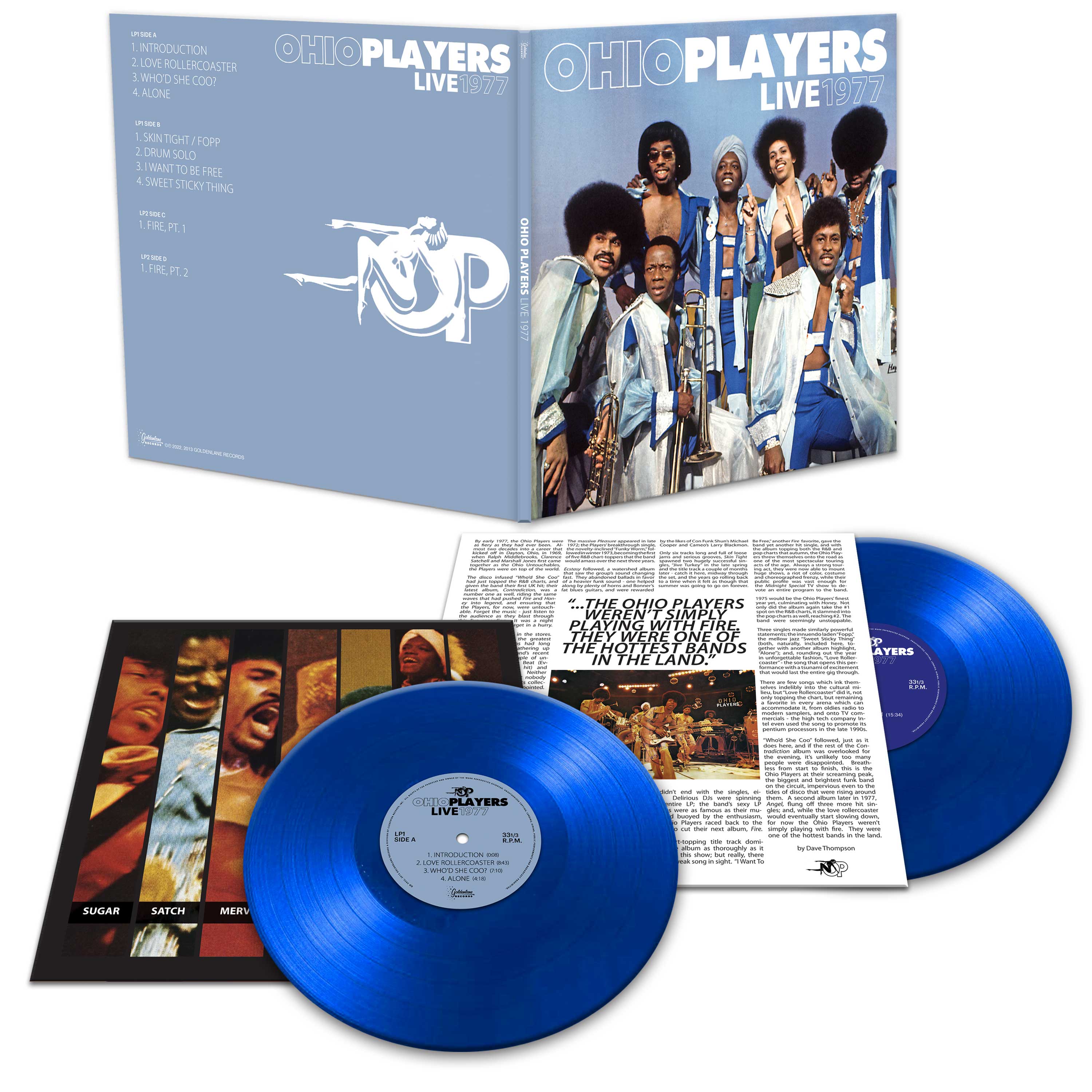 Ohio Players - Live 1977 (Limited Edition Blue Double Vinyl) - Image 2