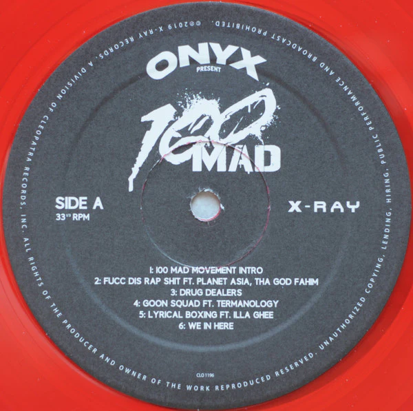 Onyx Presents - 100 Mad (Red LP) - Image 3