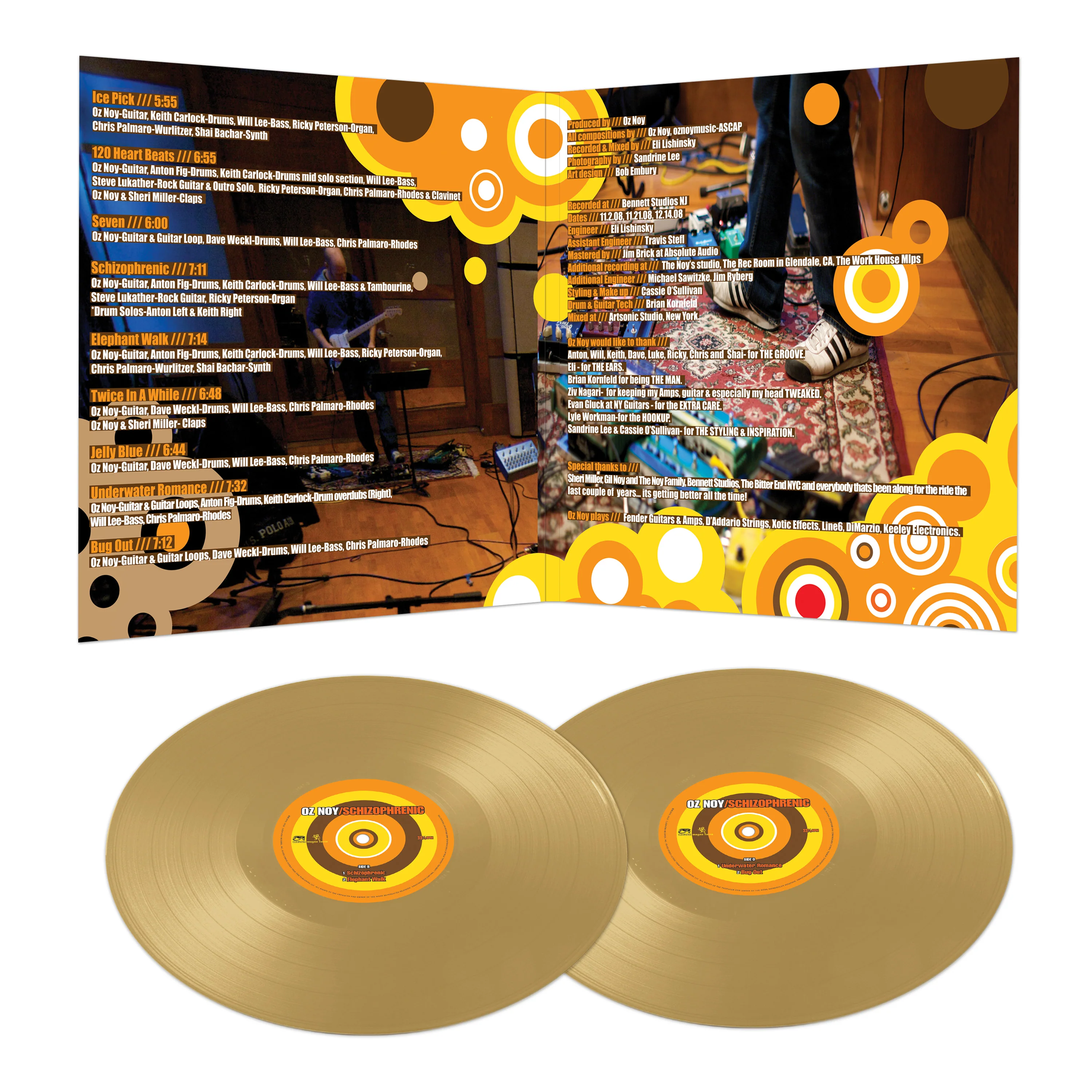 Oz Noy - Schizophrenic (Gold Double Vinyl) - Image 3