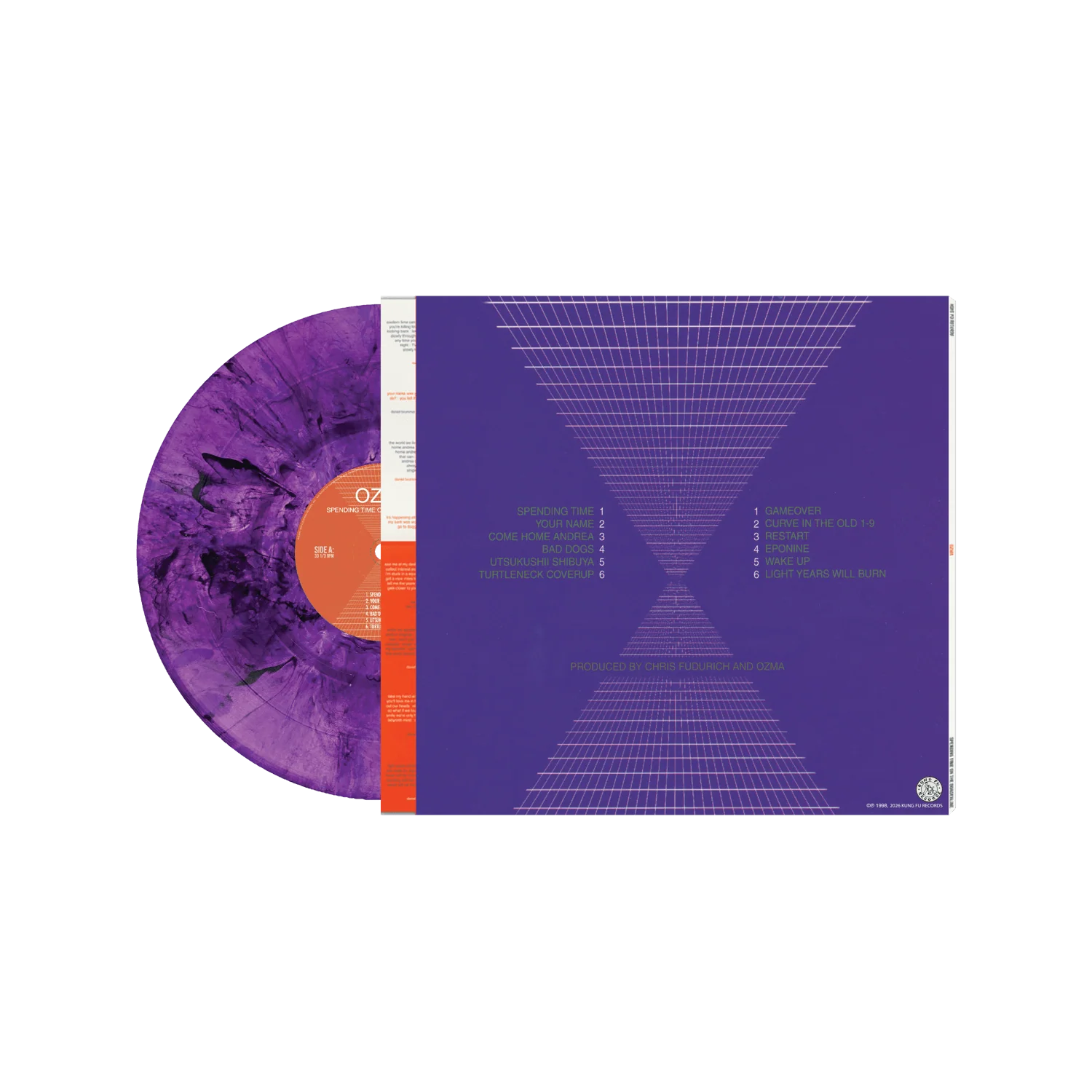 Ozma - Spending Time On The Borderline (Purple Marble Vinyl LP) - Image 2