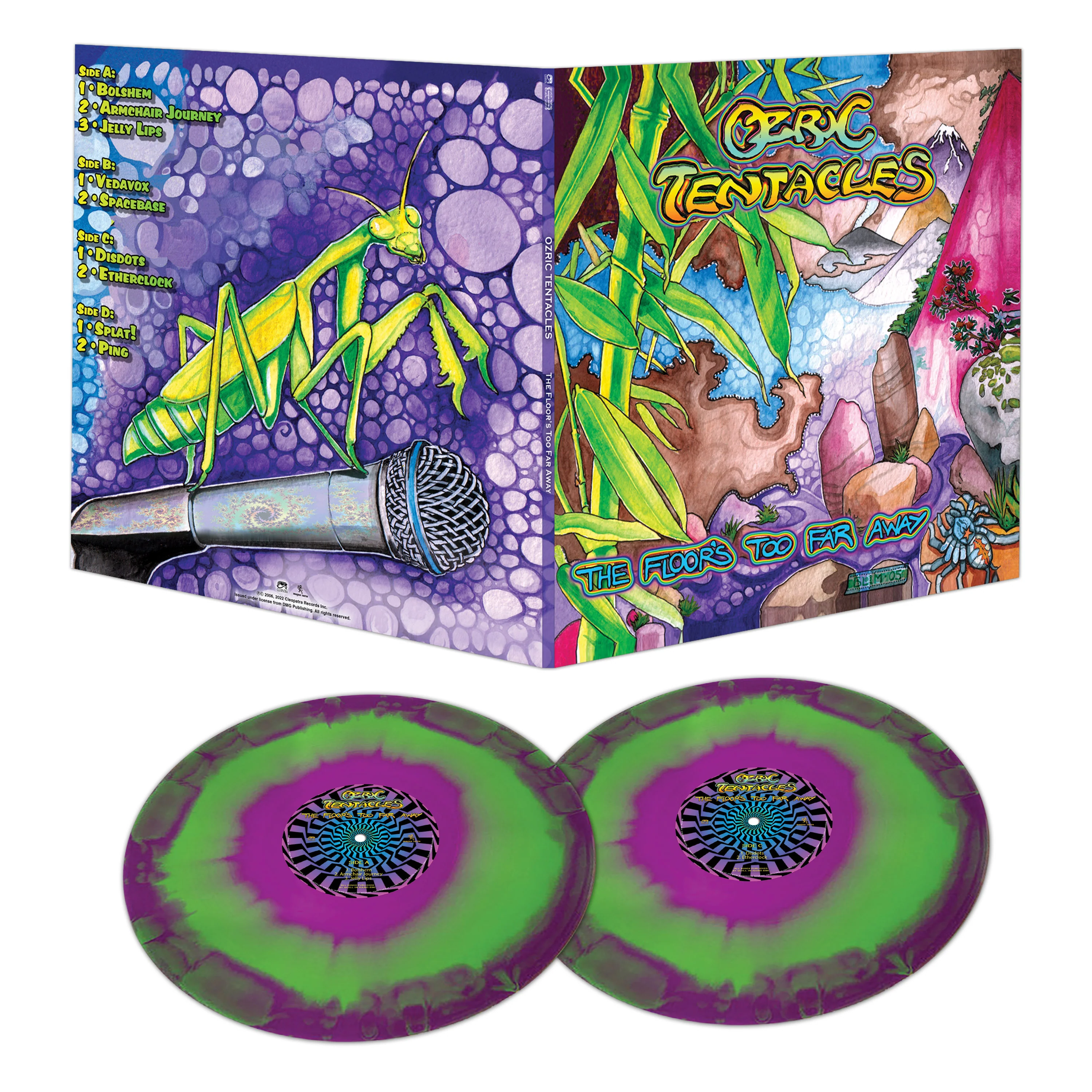Ozric Tentacles - The Floor's Too Far Away (Purple & Green Haze Double Vinyl) - Image 2