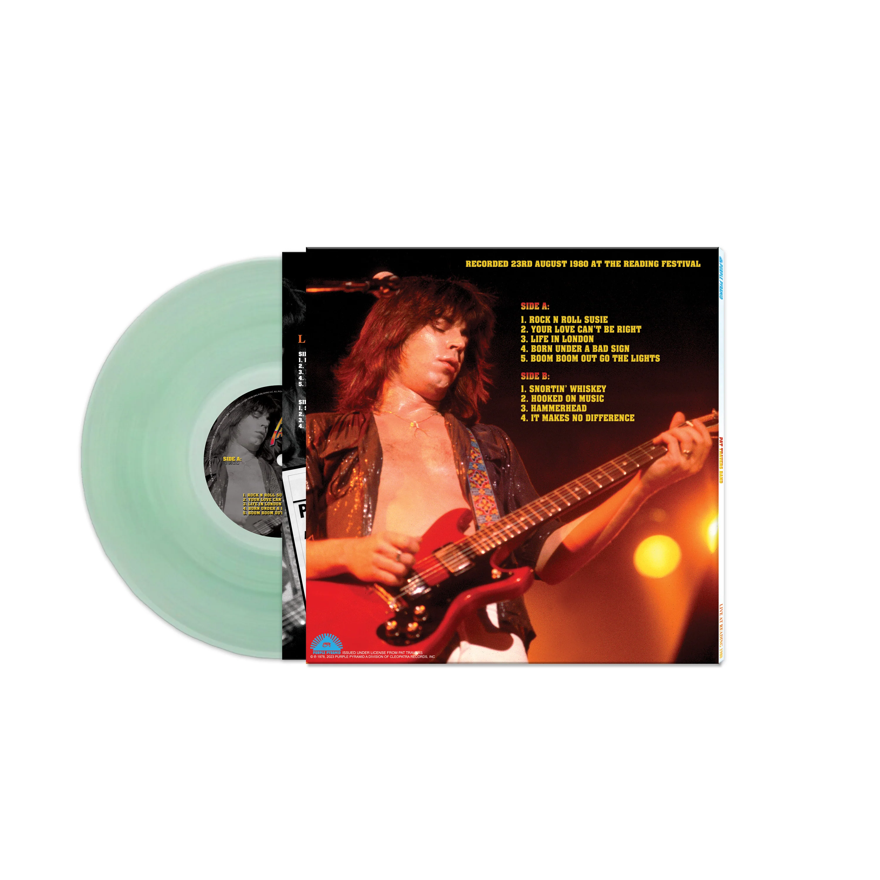 Pat Travers Band - Live At Reading 1980 (Coke Bottle Green Vinyl) - Image 2