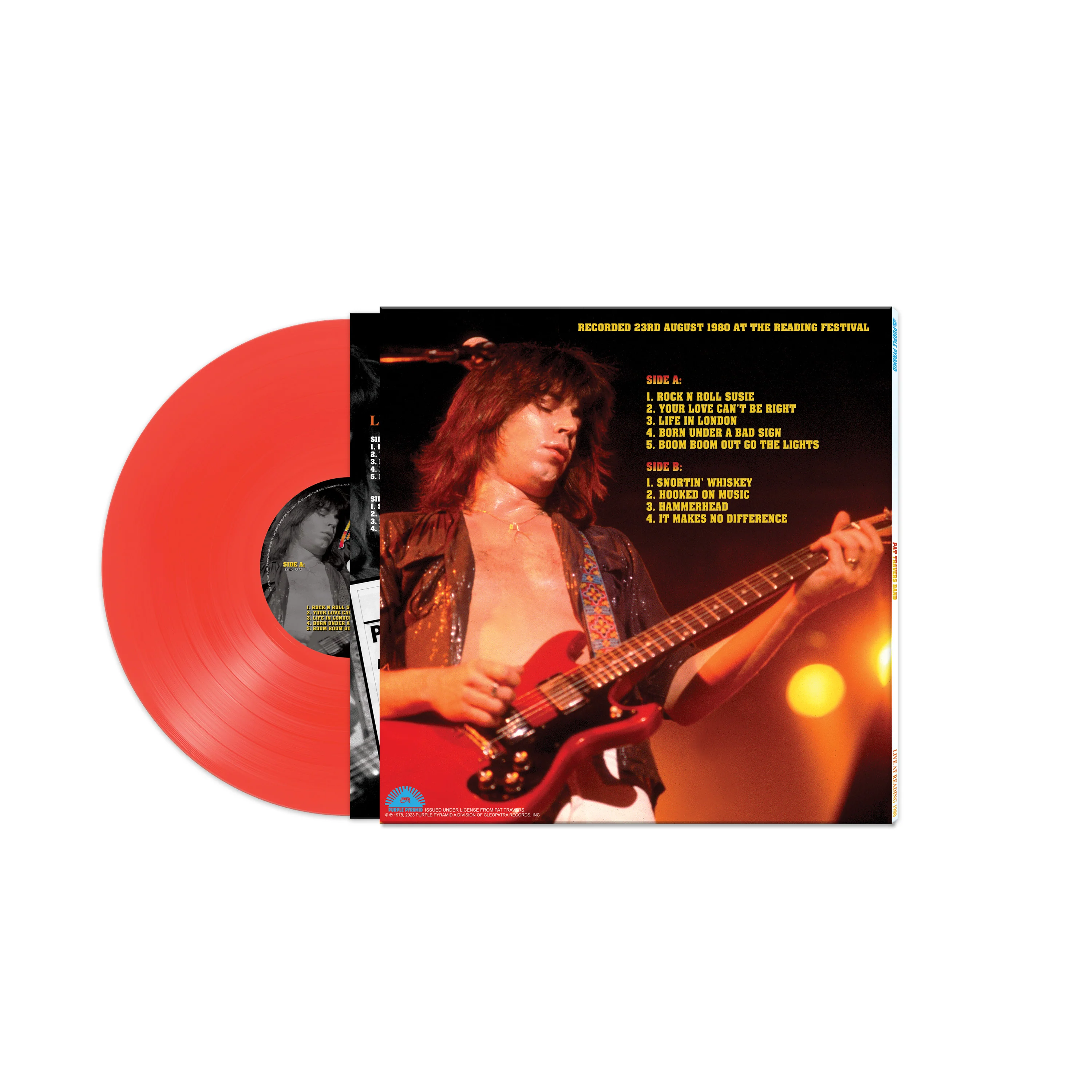 Pat Travers Band - Live At Reading 1980 (Red Vinyl) - Image 2