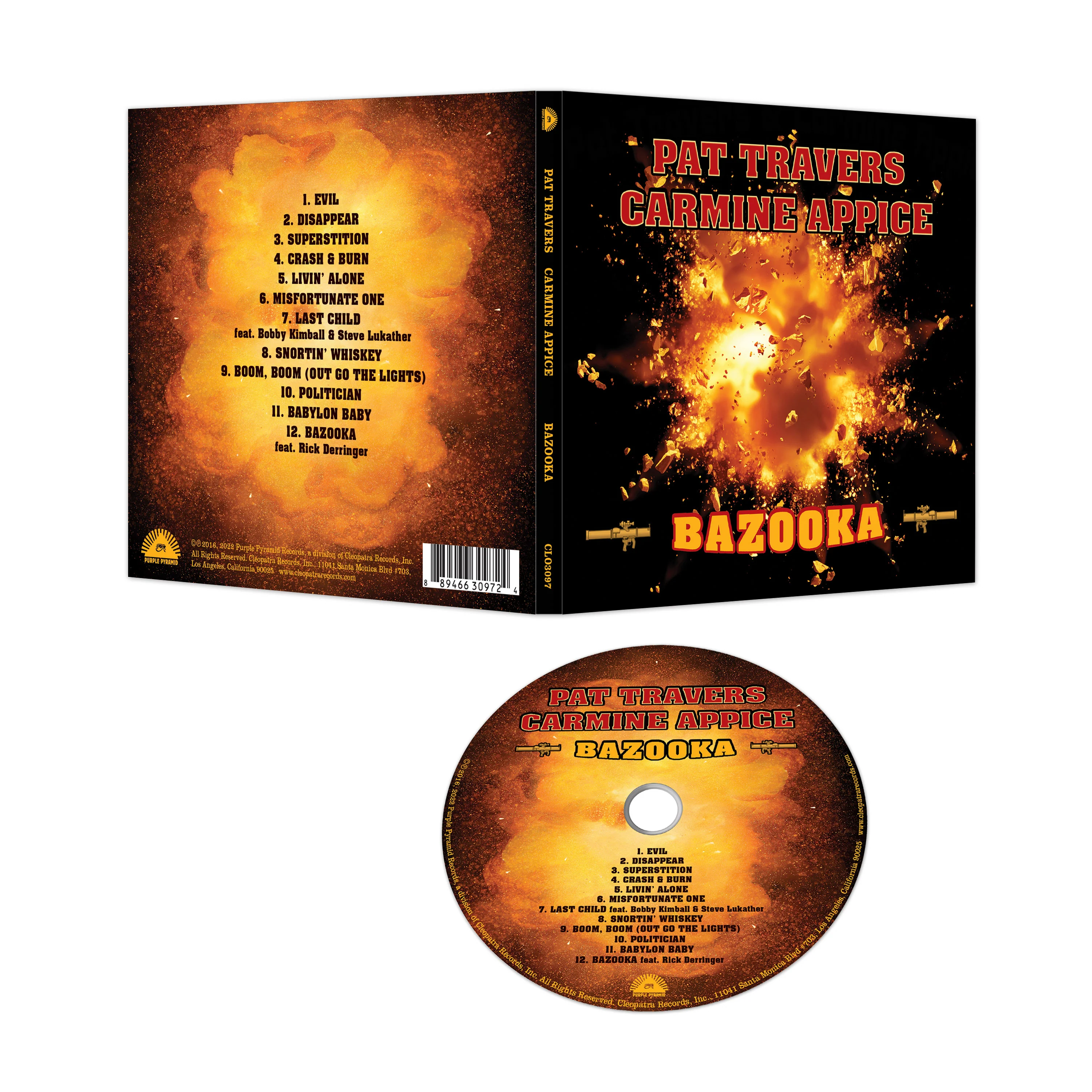 Pat Travers & Carmine Appice - Bazooka (CD Digipak) - Image 2