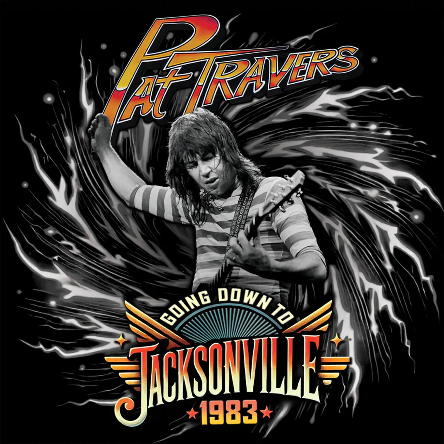 Pat Travers - Going Down To Jacksonville - 1983 (Blue Vinyl LP) - Image 3