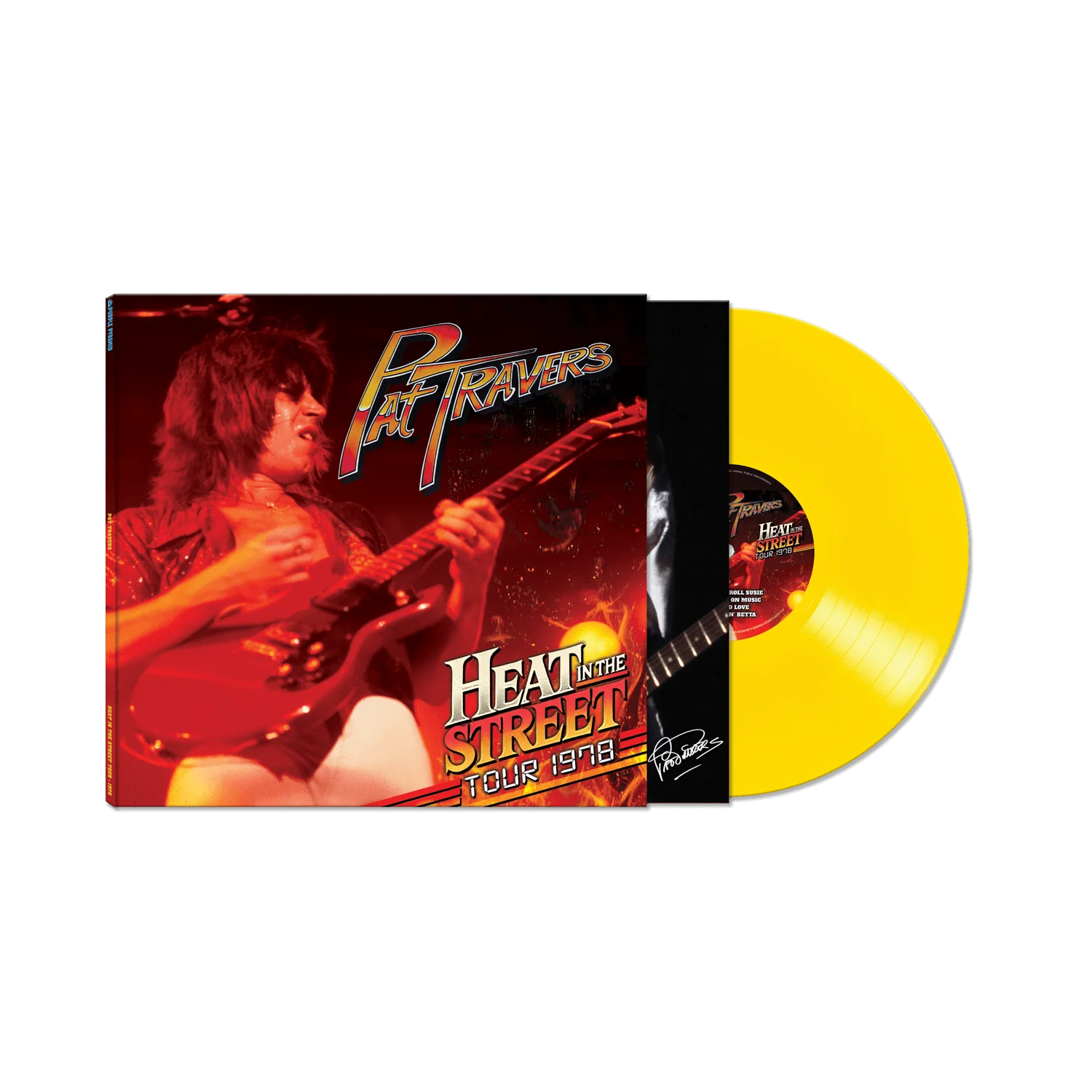 Pat Travers - Heat In The Street Tour - 1978 (Yellow Vinyl LP)