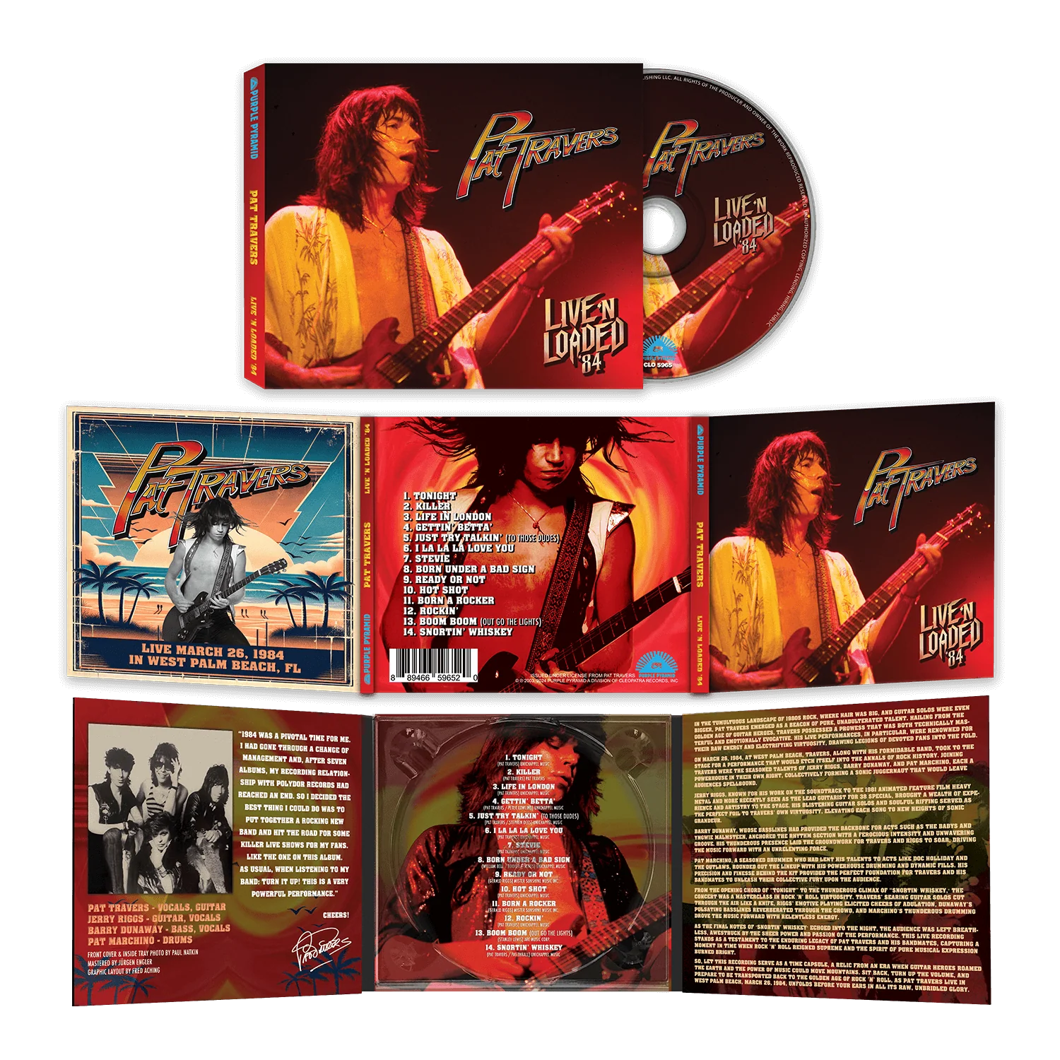 Pat Travers - Live 'N Loaded '84 (CD Digipak) - Image 2