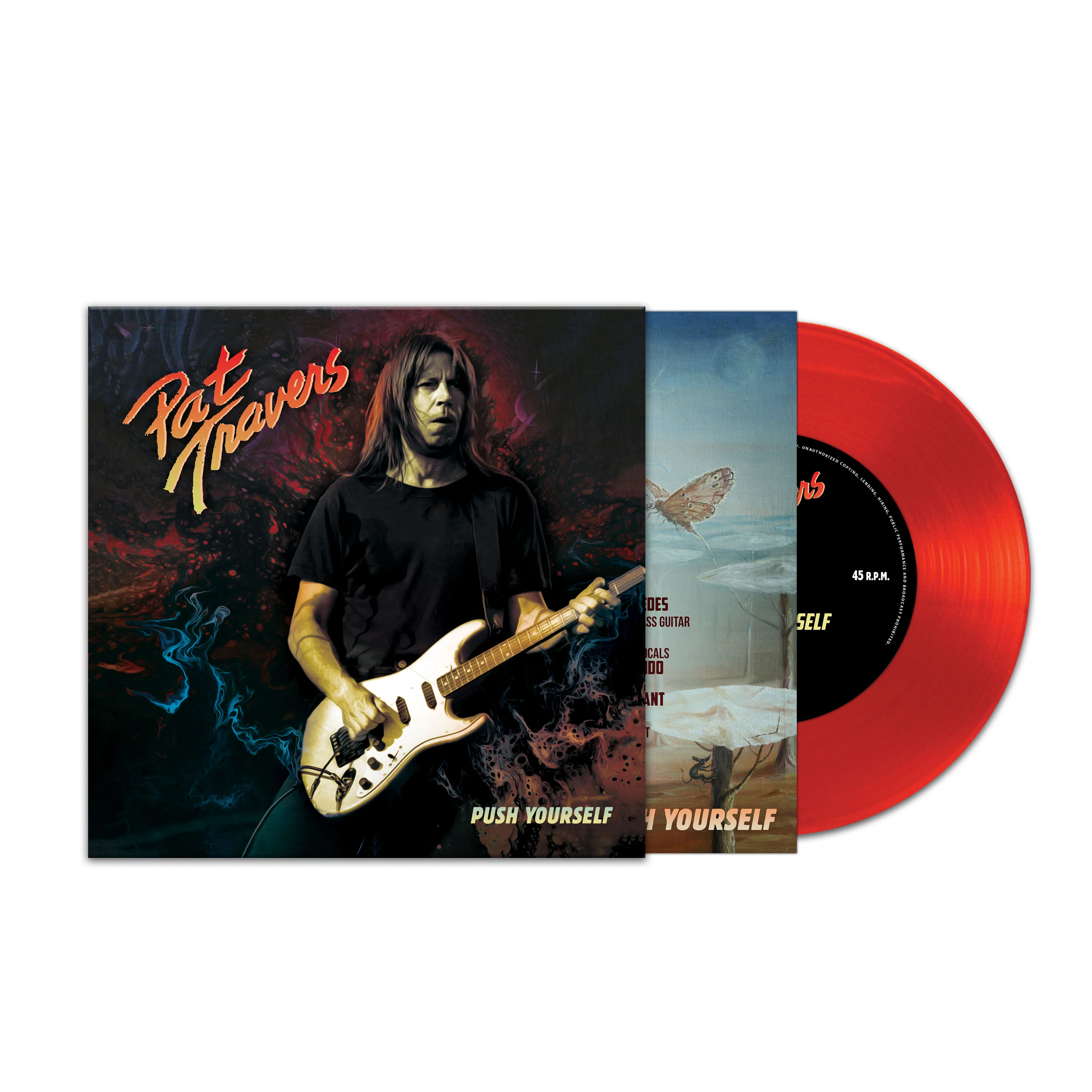 Pat Travers - Push Yourself (Limited Edition Colored 7" Vinyl) - Image 2