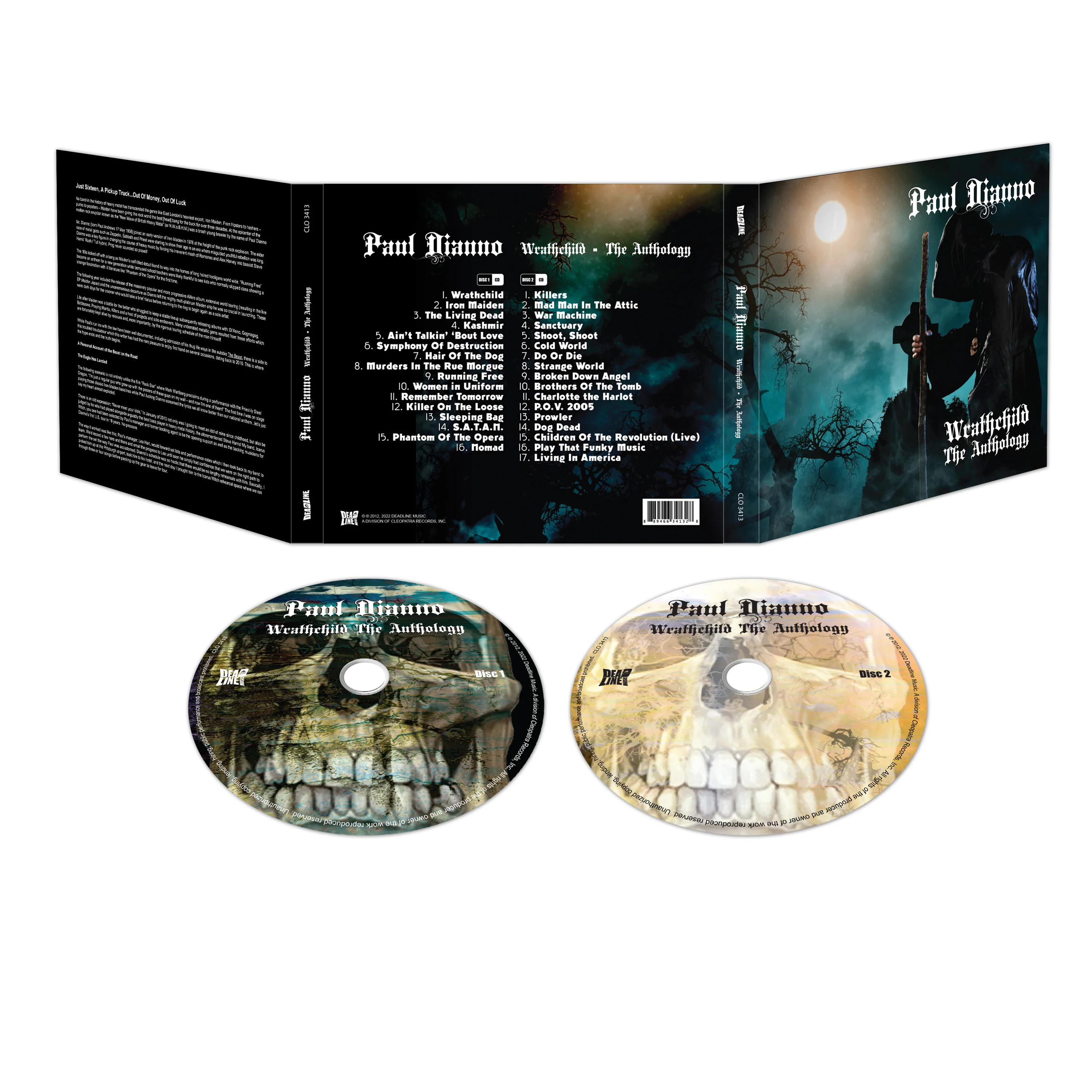 Paul Dianno - Wrathchild - The Anthology (2 CD Digipak) - Image 2