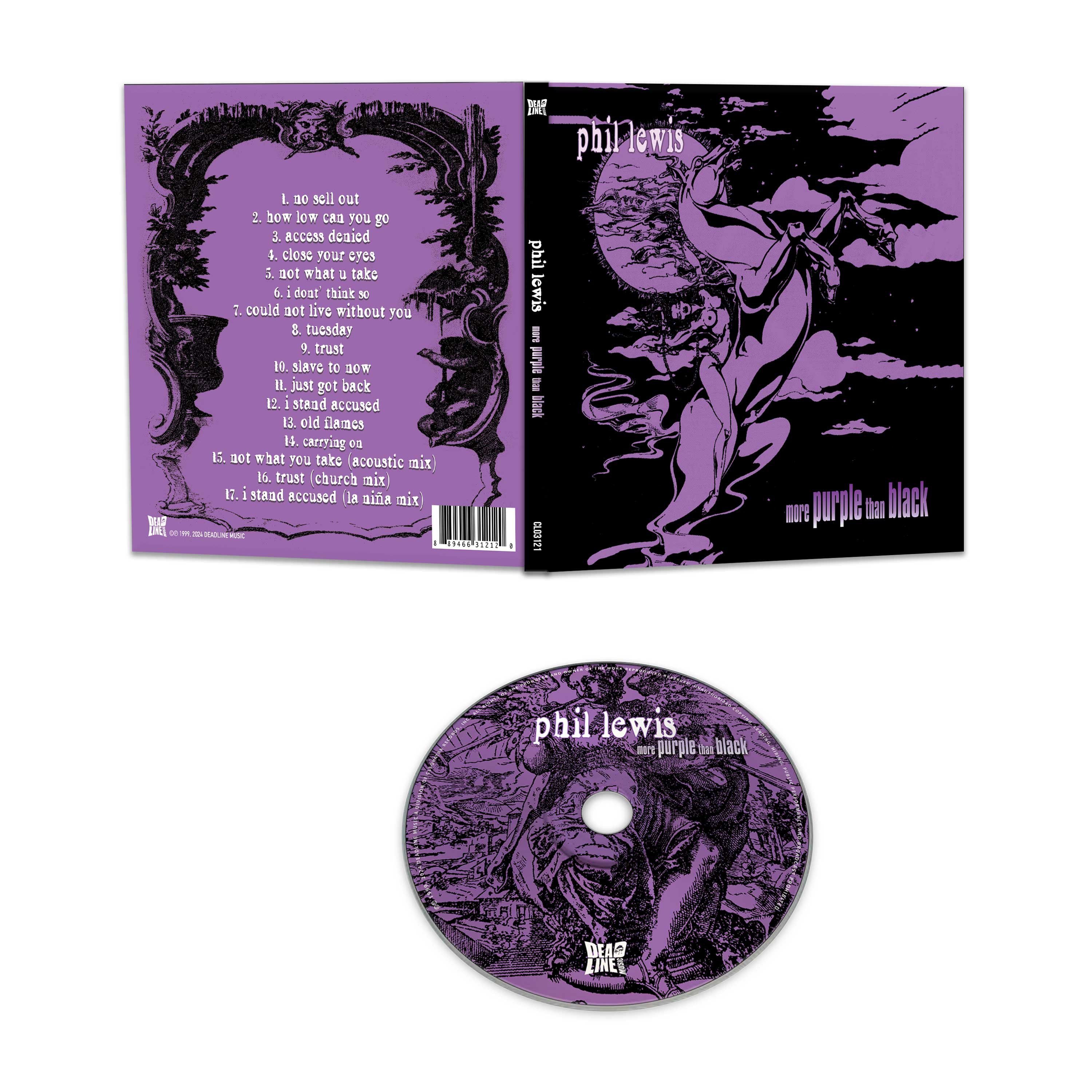 Phil Lewis - More Purple Than Black (CD) - Image 2