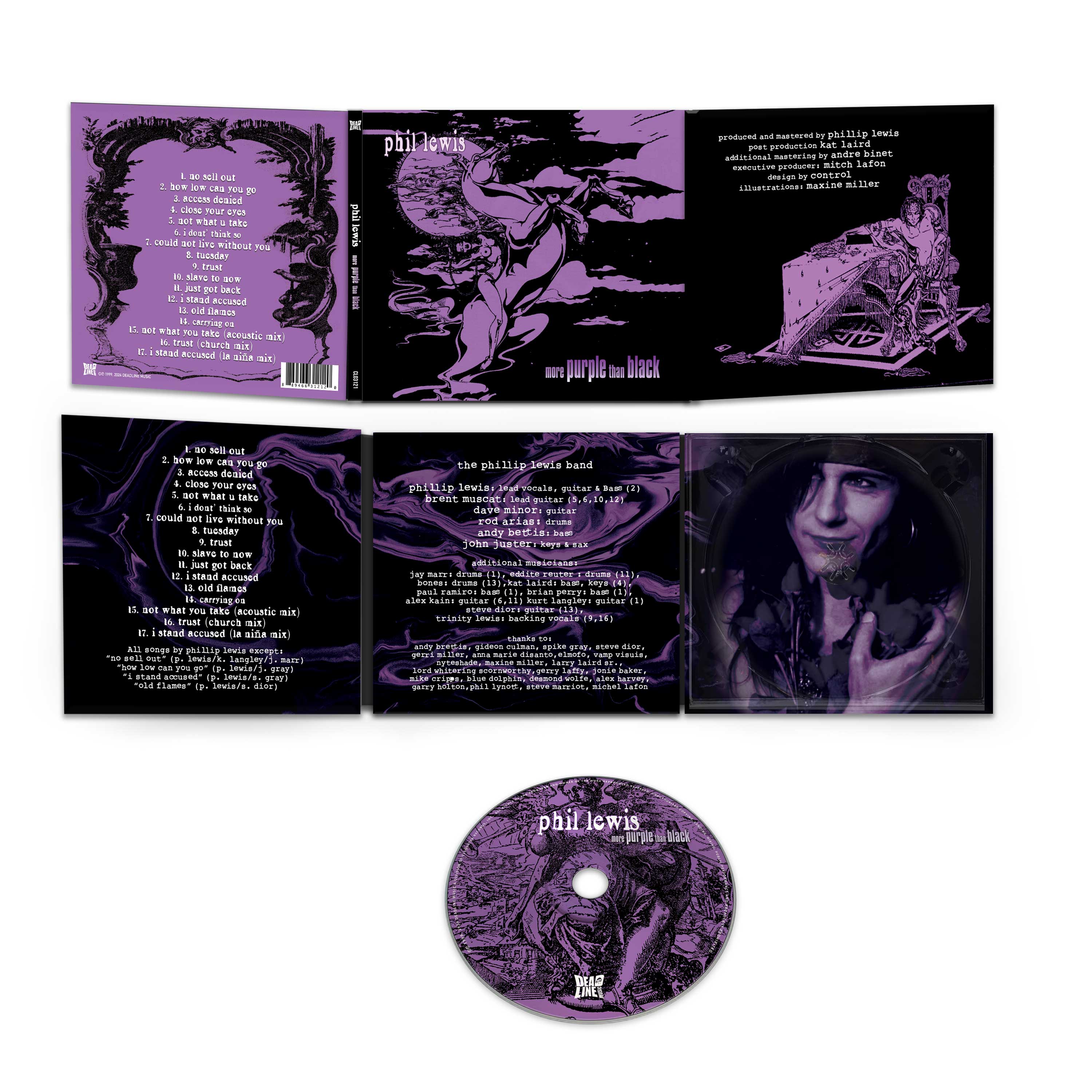 Phil Lewis - More Purple Than Black (CD) - Image 3