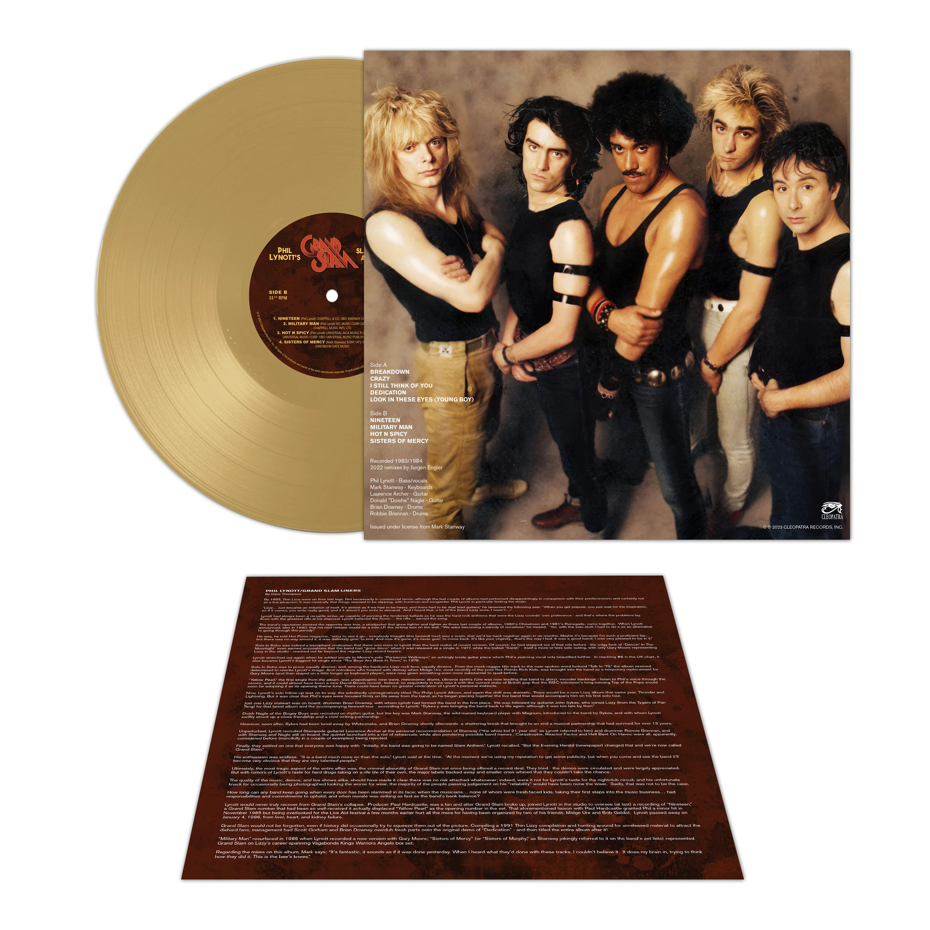Phil Lynott’s Grand Slam - Slam Anthems ...Renovations (Gold Vinyl) - Image 3