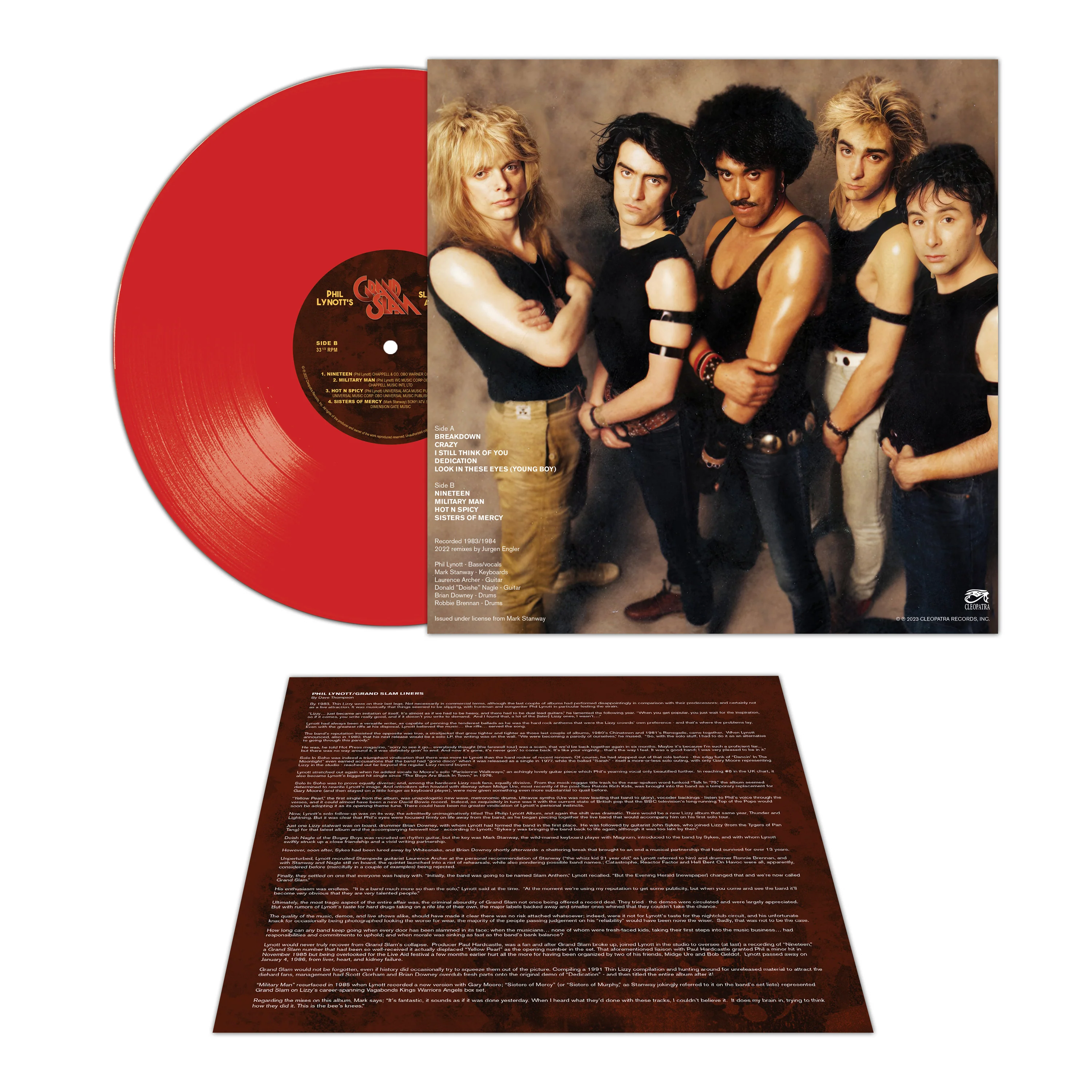 Phil Lynott’s Grand Slam - Slam Anthems ...Renovations (Red Vinyl) - Image 4