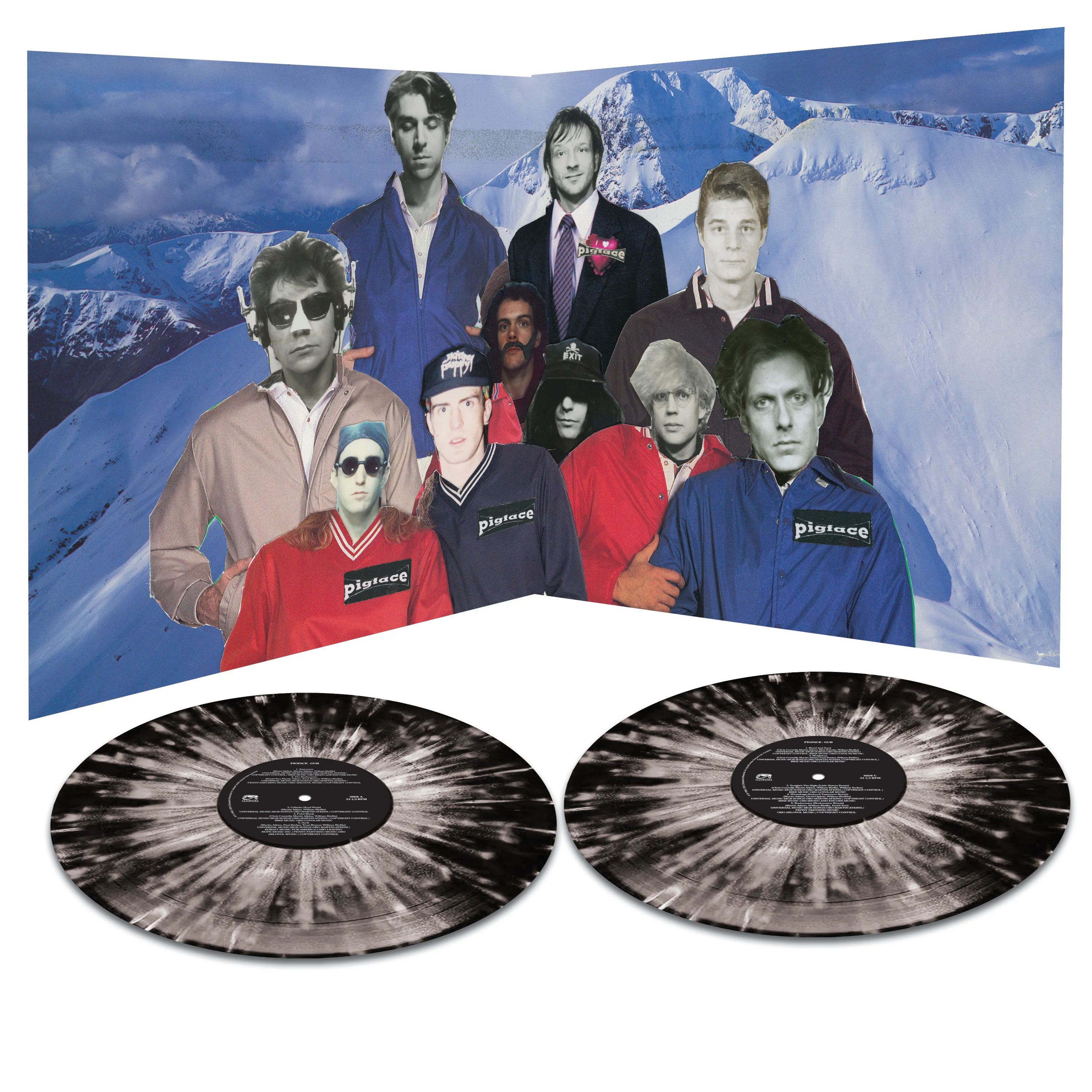 Pigface - Gub (Black-White Splatter Double Vinyl) - Image 3