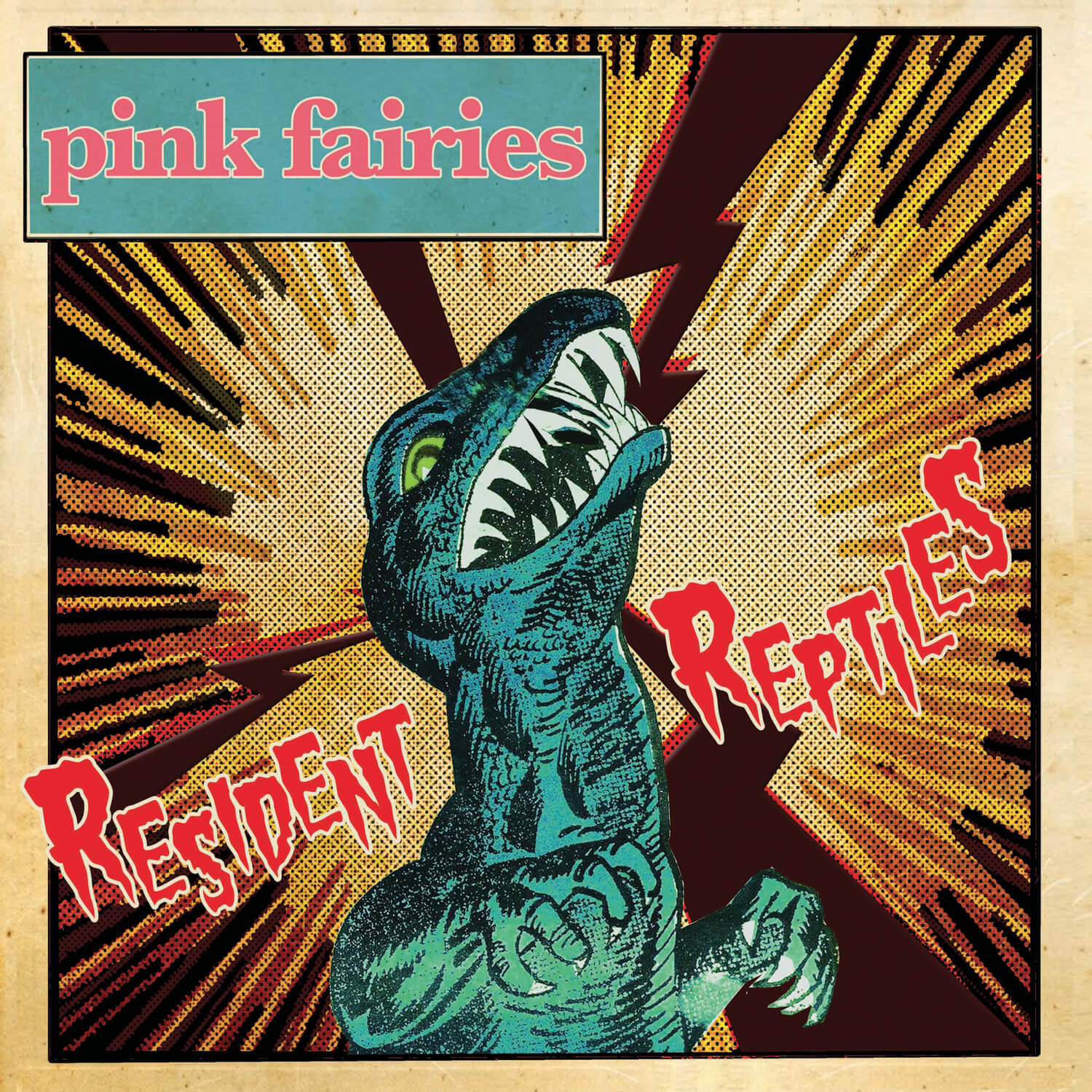 Pink Fairies - Resident Reptiles (Green/Red Haze Vinyl LP) - Image 3