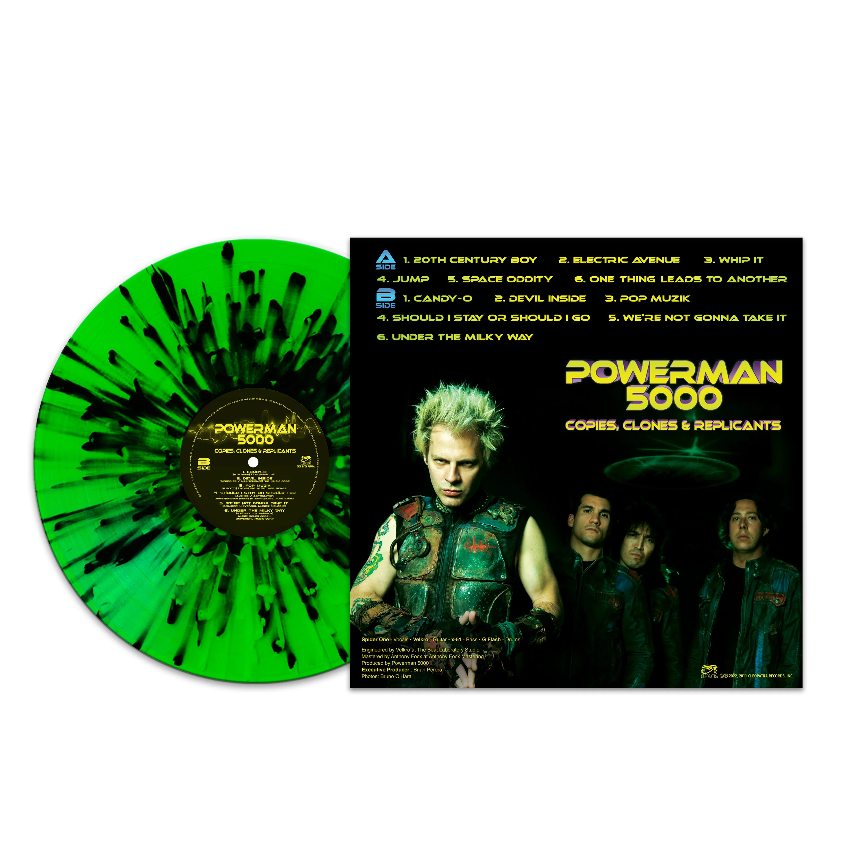 Powerman 5000 - Copies, Clones & Replicants (Green-Black Splatter Vinyl) - Image 2