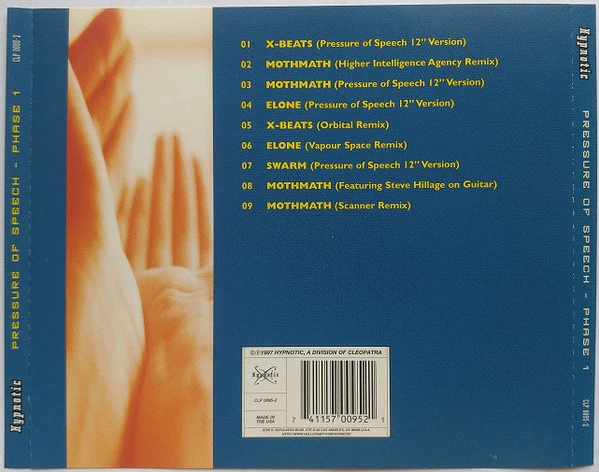 Pressure Of Speech - Phase 1 (CD) - Image 2
