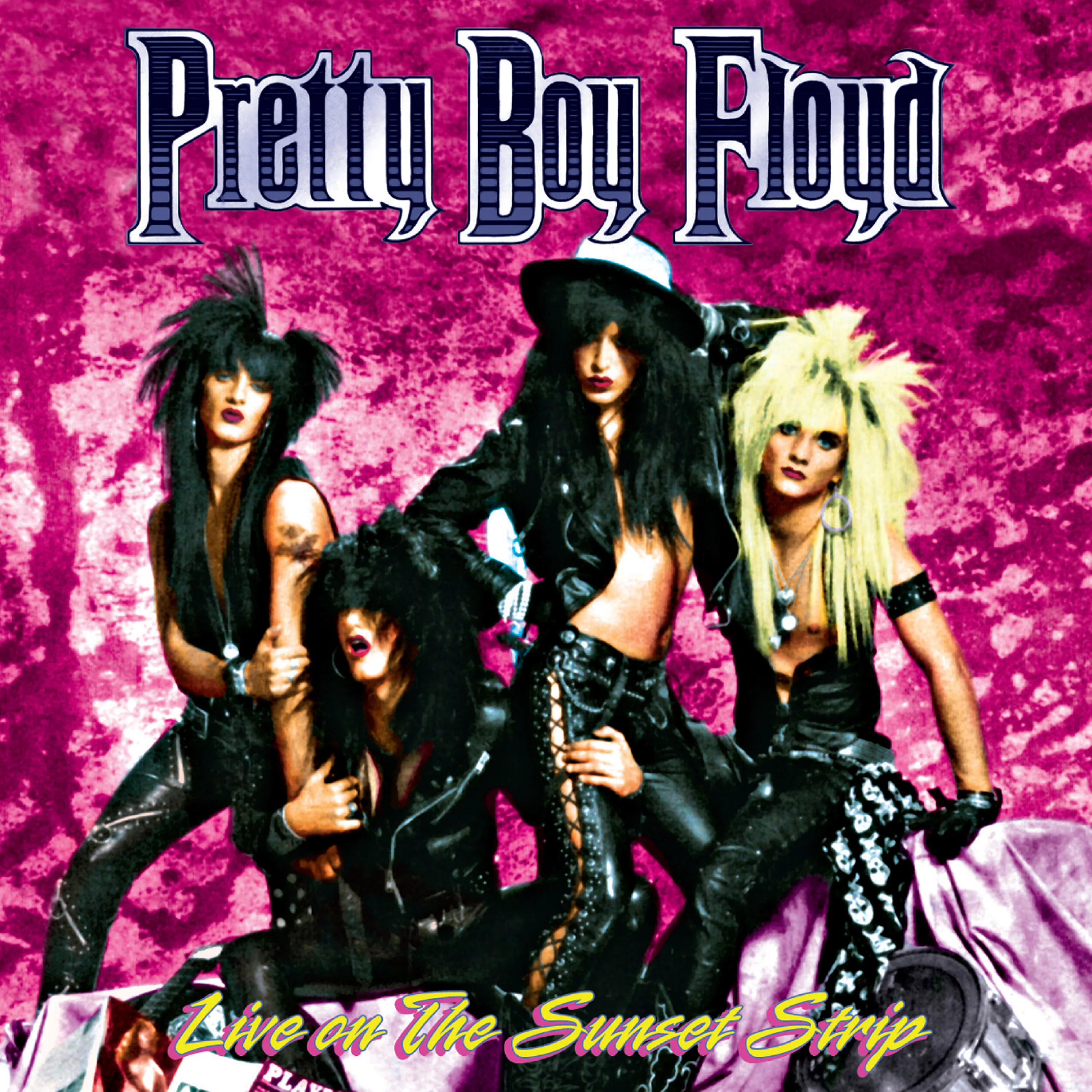 Pretty Boy Floyd - Live On The Sunset Strip (Pink-Black Splatter Vinyl) - Image 3