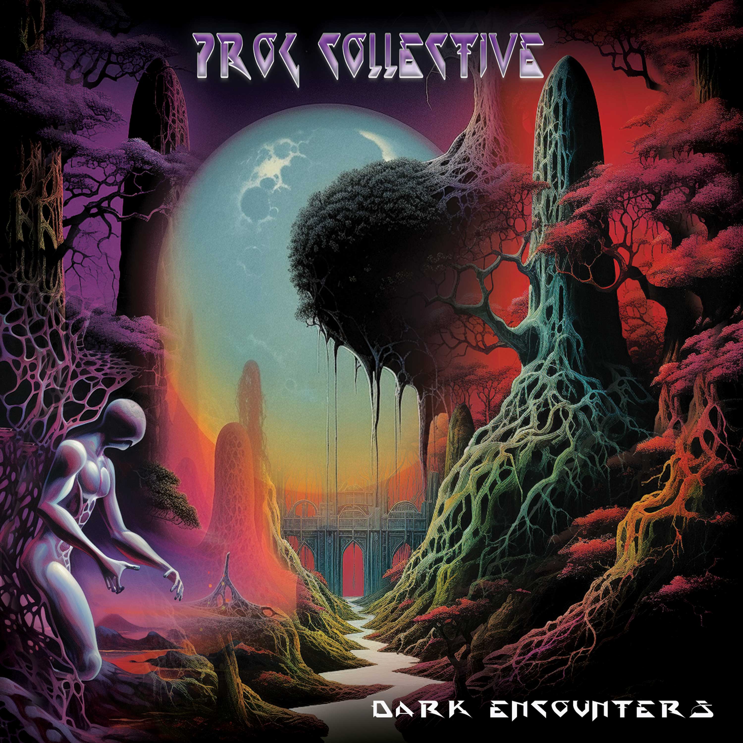 Prog Collective – Dark Encounters (Red Marble Vinyl) - Image 3