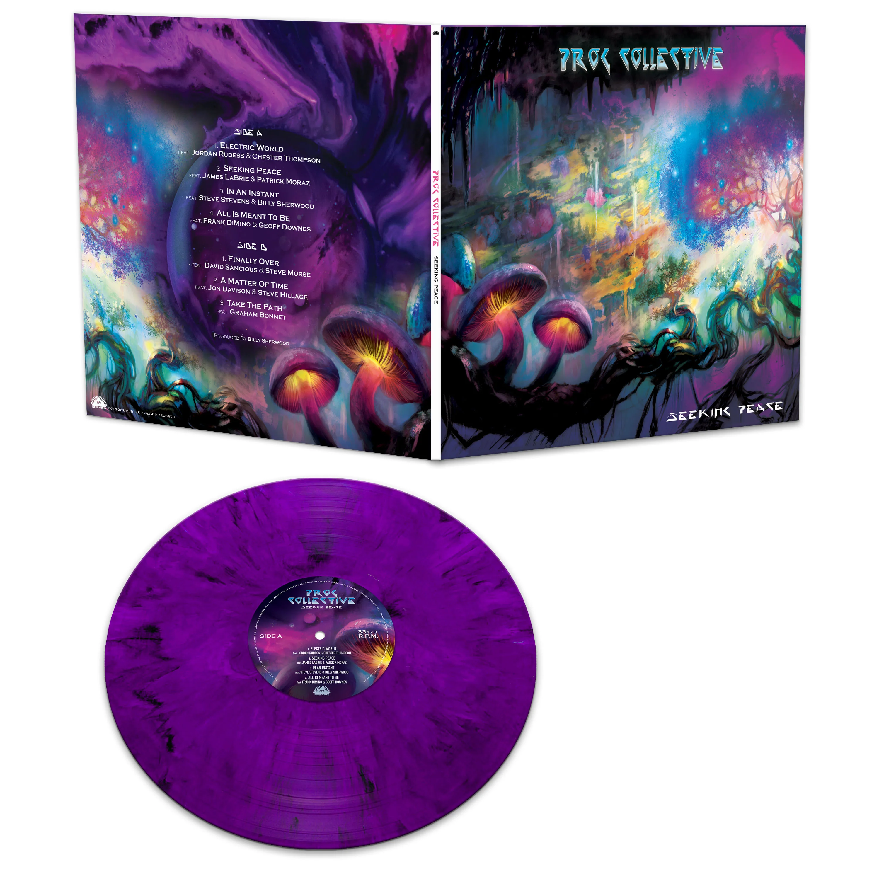 Prog Collective - Seeking Peace (Purple Marble Vinyl) - Image 2