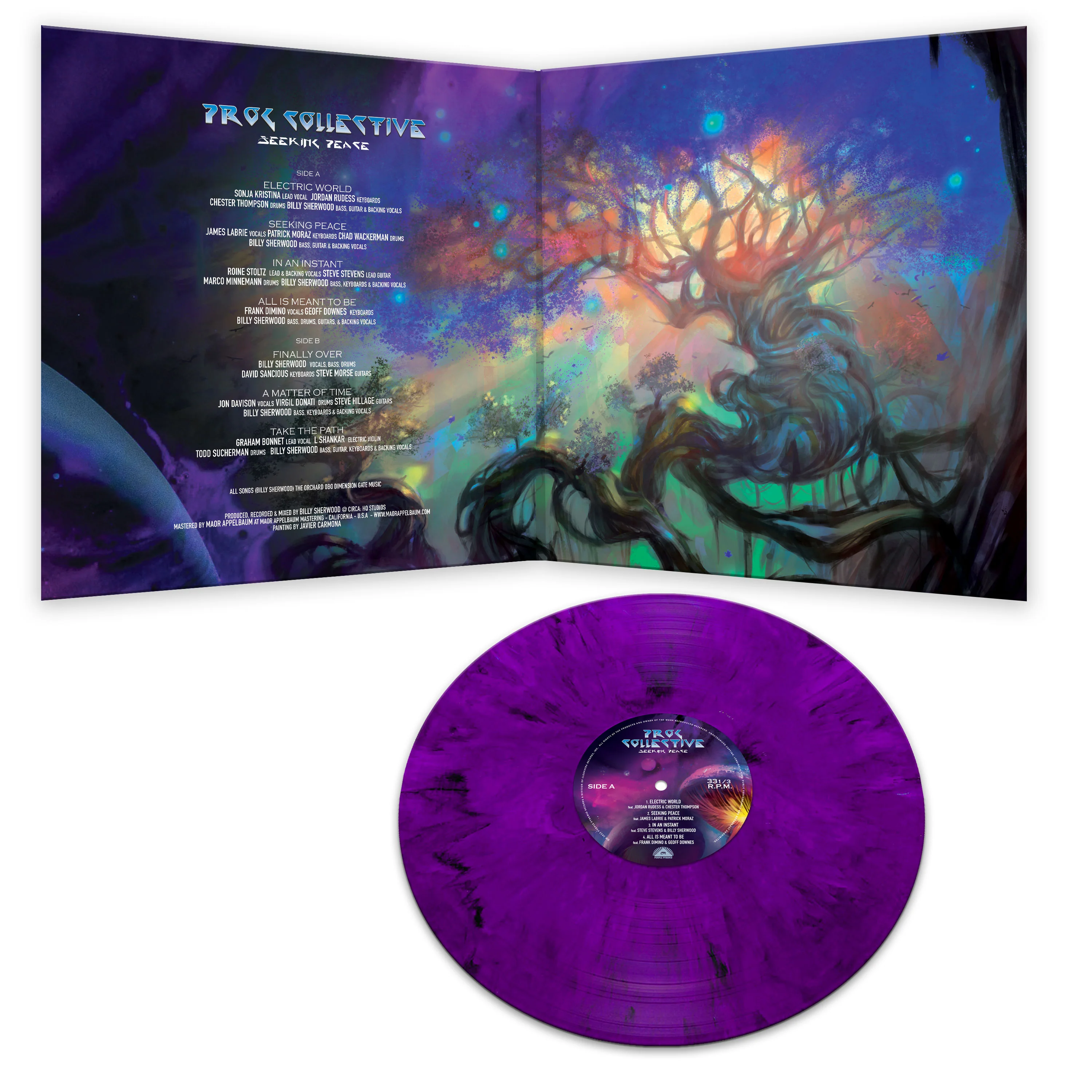 Prog Collective - Seeking Peace (Purple Marble Vinyl) - Image 3