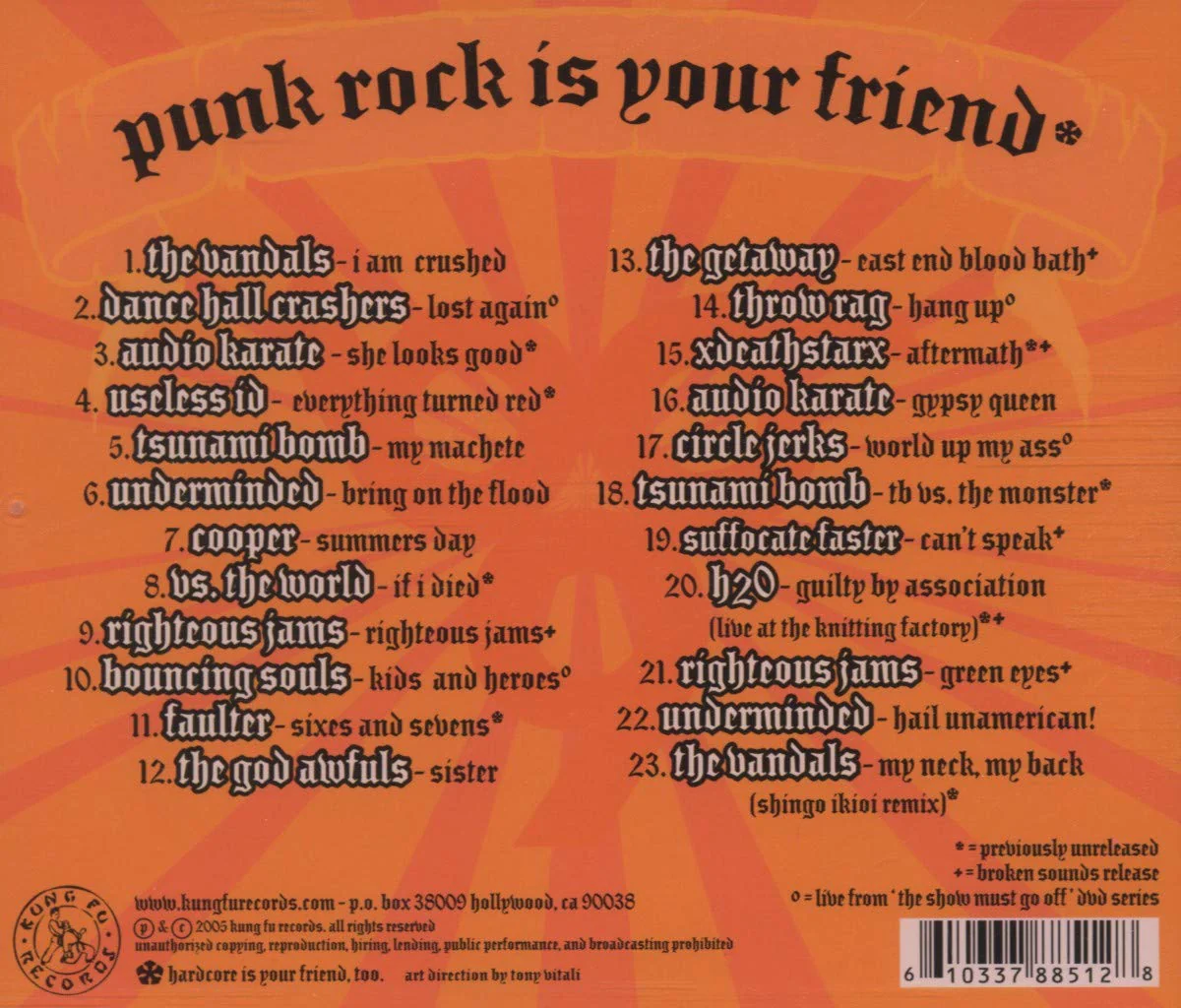 Punk Rock Is Your Friend - Kung Fu Records Sampler № 6 (CD) - Image 2